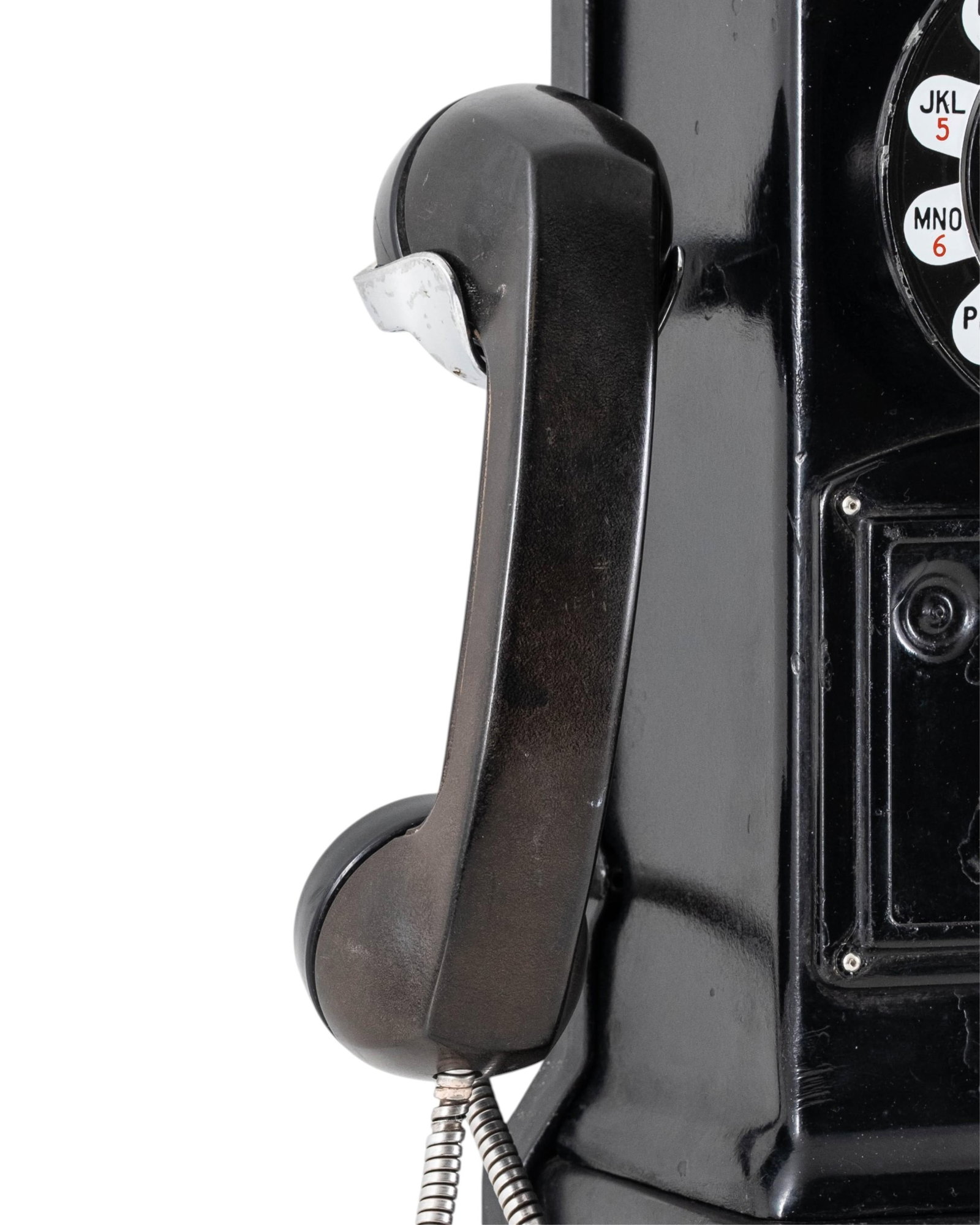 No Reserve- 1940s Western Electric Three Slot Pay Phone - 4