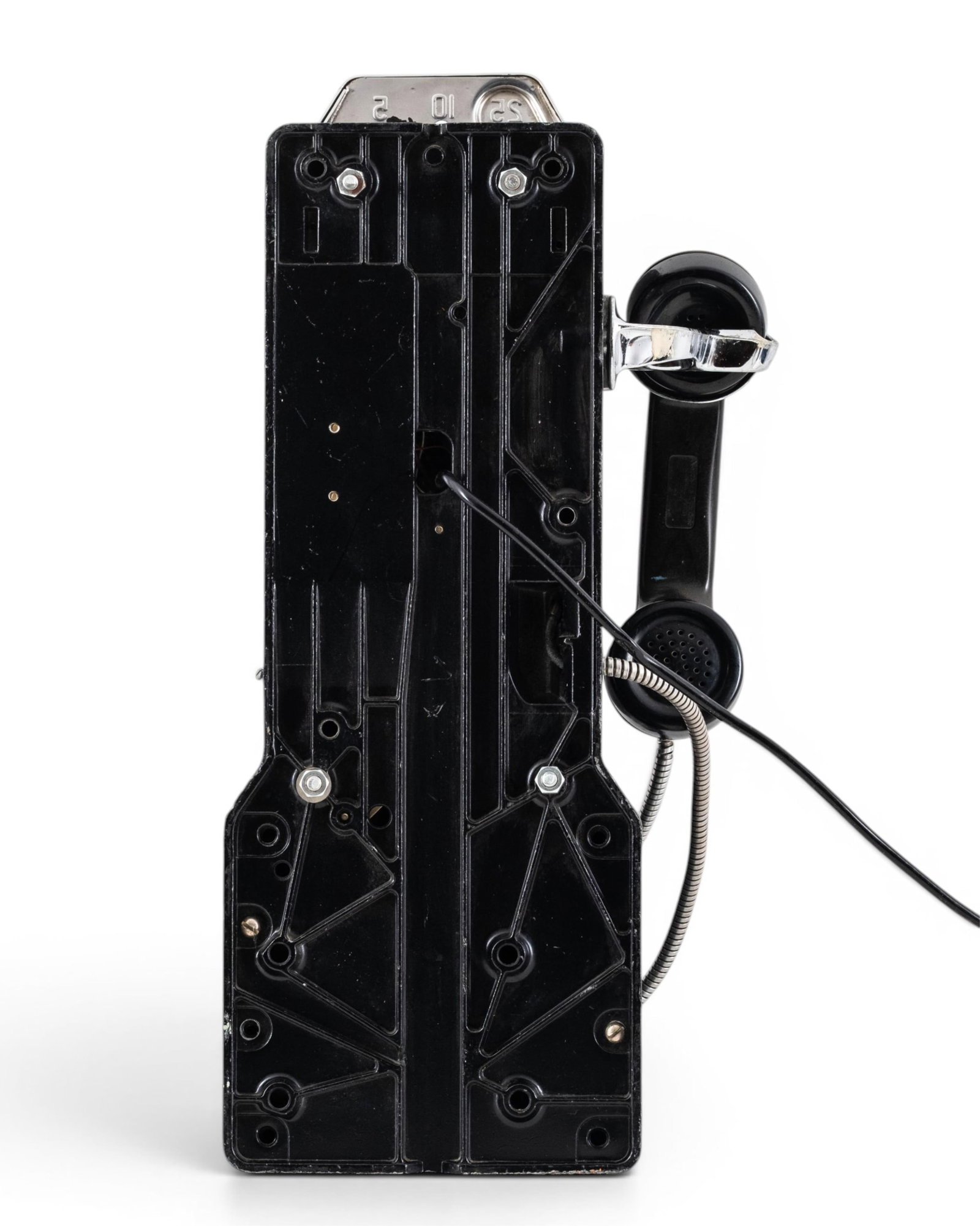 No Reserve- 1940s Western Electric Three Slot Pay Phone - 6