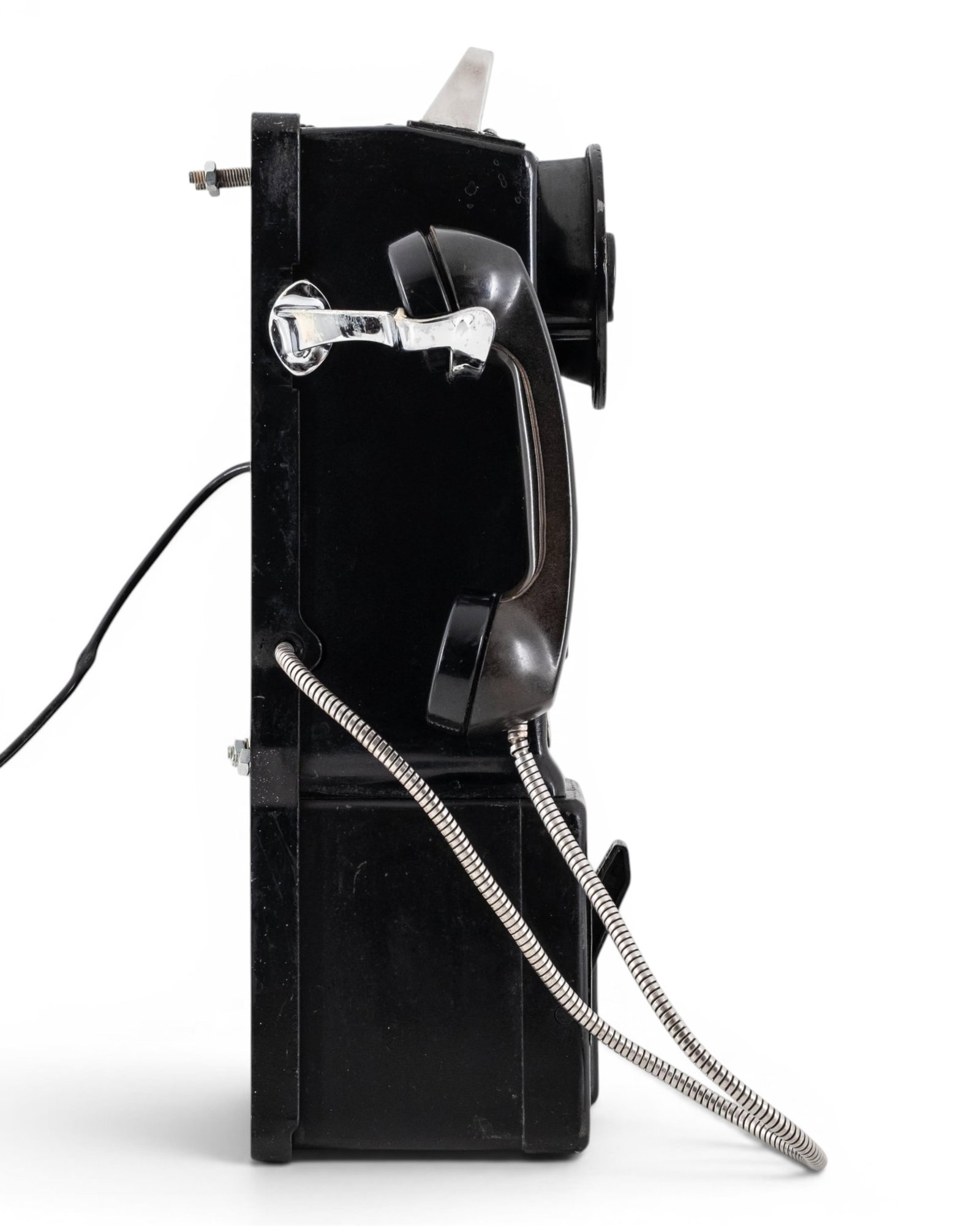 No Reserve- 1940s Western Electric Three Slot Pay Phone - 7