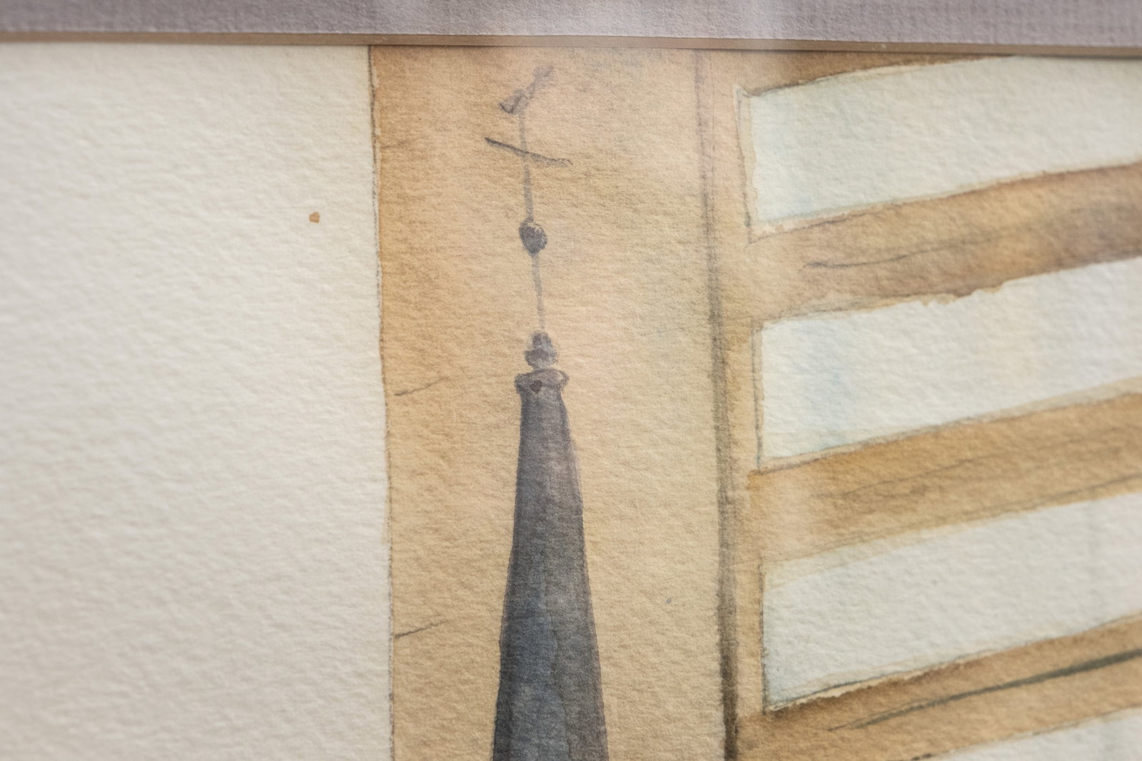 No Reserve- Davis Gray Large Watercolor Painting of the Controversial ‘Caesar Rodney’s Ride’ - 7