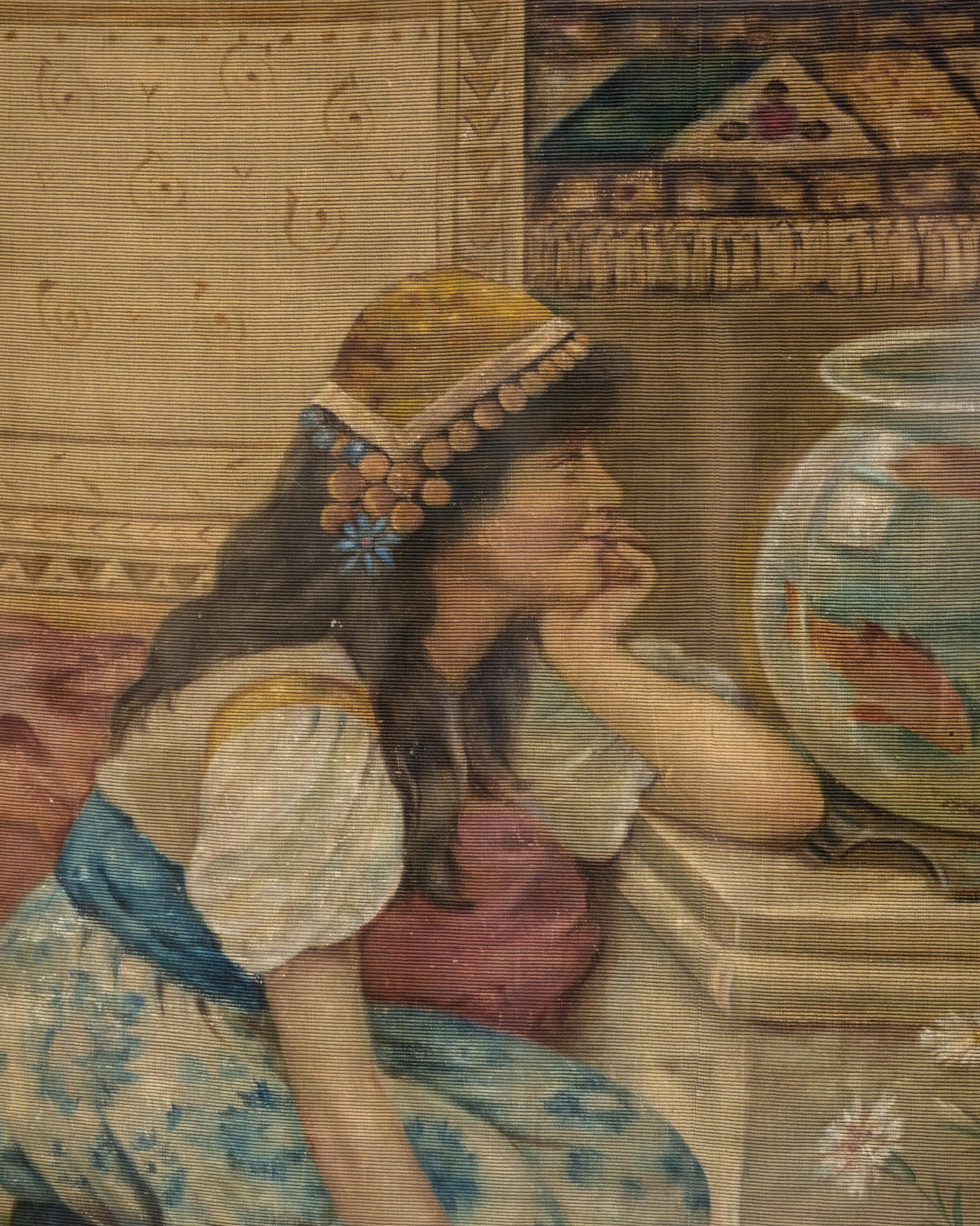 No Reserve- William Stephen Coleman (after) British Orientalist Goldfish Bowl 80-in Painting - 7