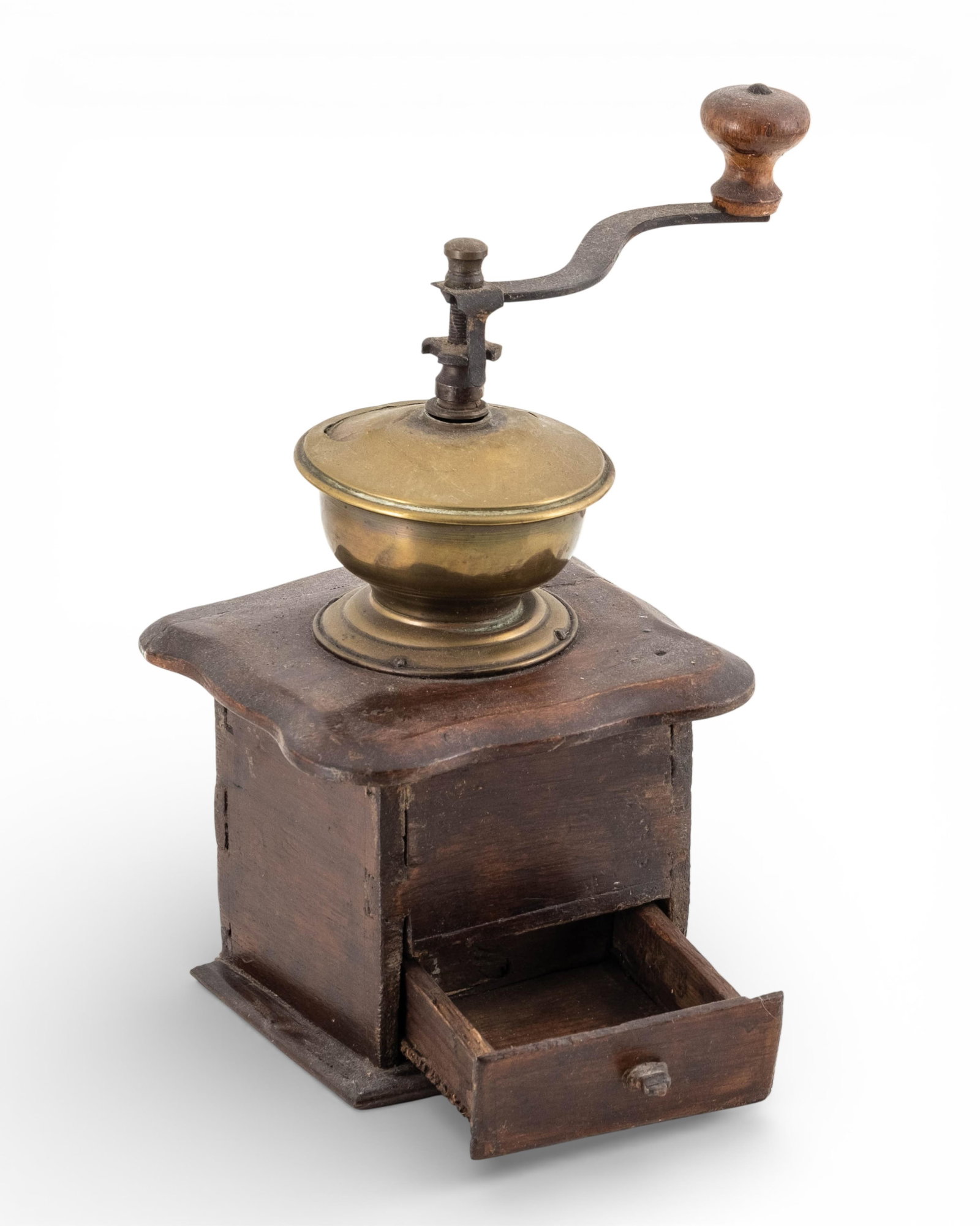 No Reserve- Four Antique Wooden Coffee Grinders - 7
