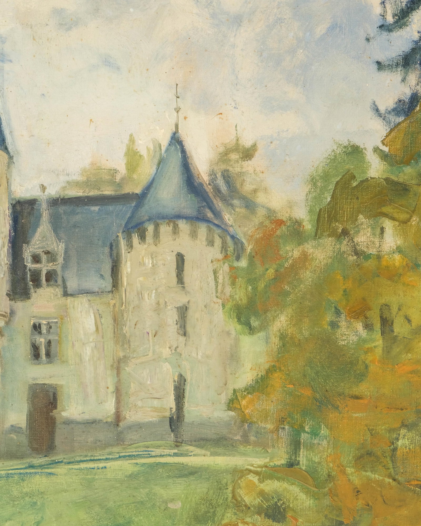 No Reserve- Signed Dehelly French Landscape Oil on Canvas Painting, 20th Century - 10