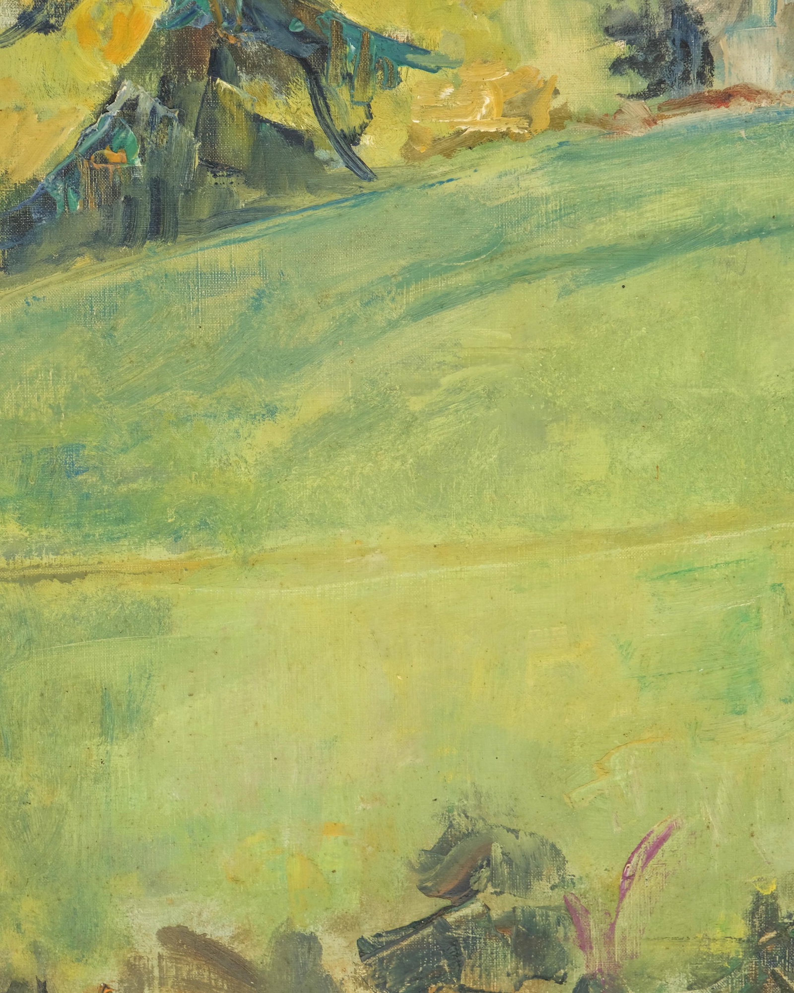 No Reserve- Signed Dehelly French Landscape Oil on Canvas Painting, 20th Century - 8