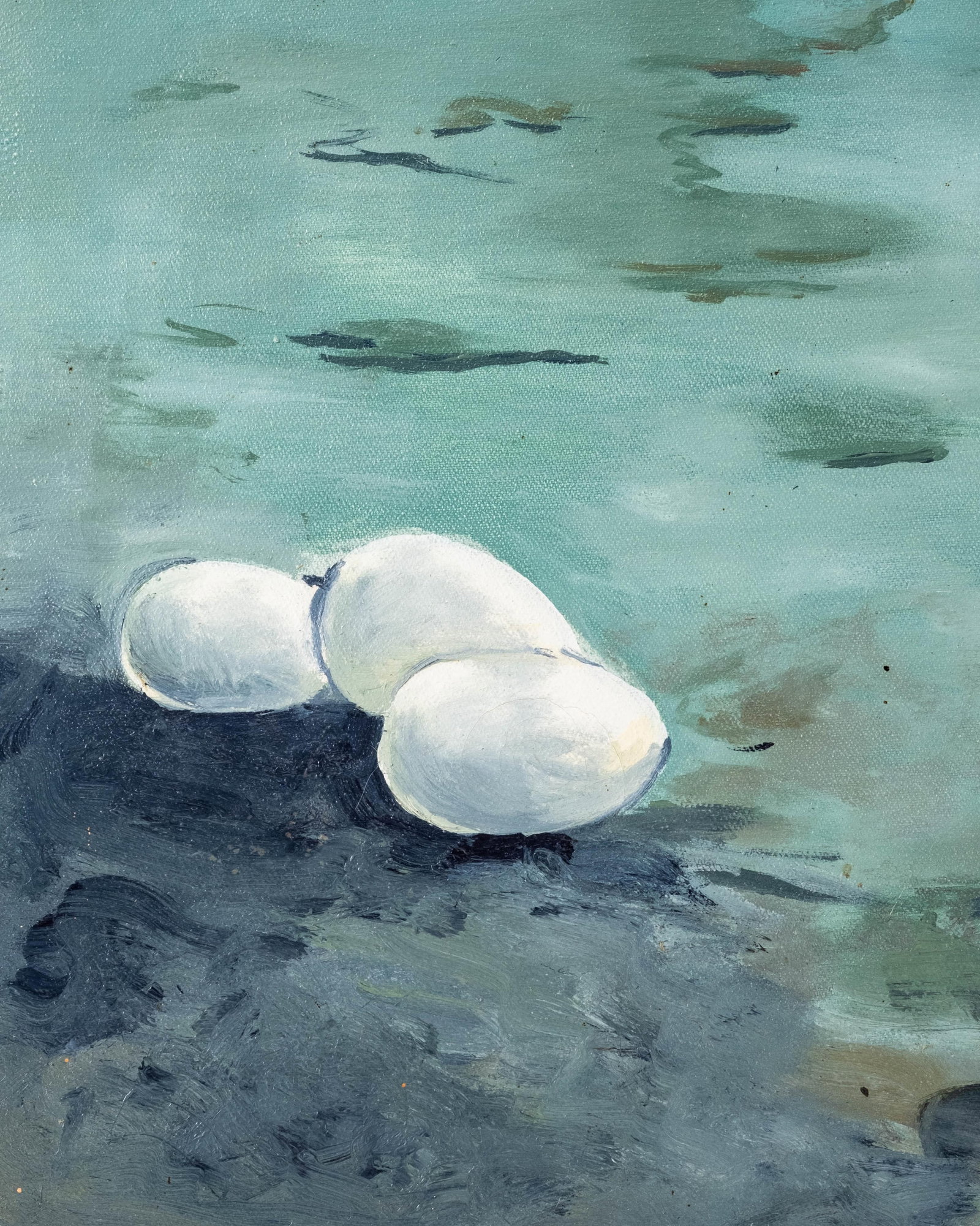 No Reserve- Moussaid Signed 35-inch Oil Painting, 1981 - 7
