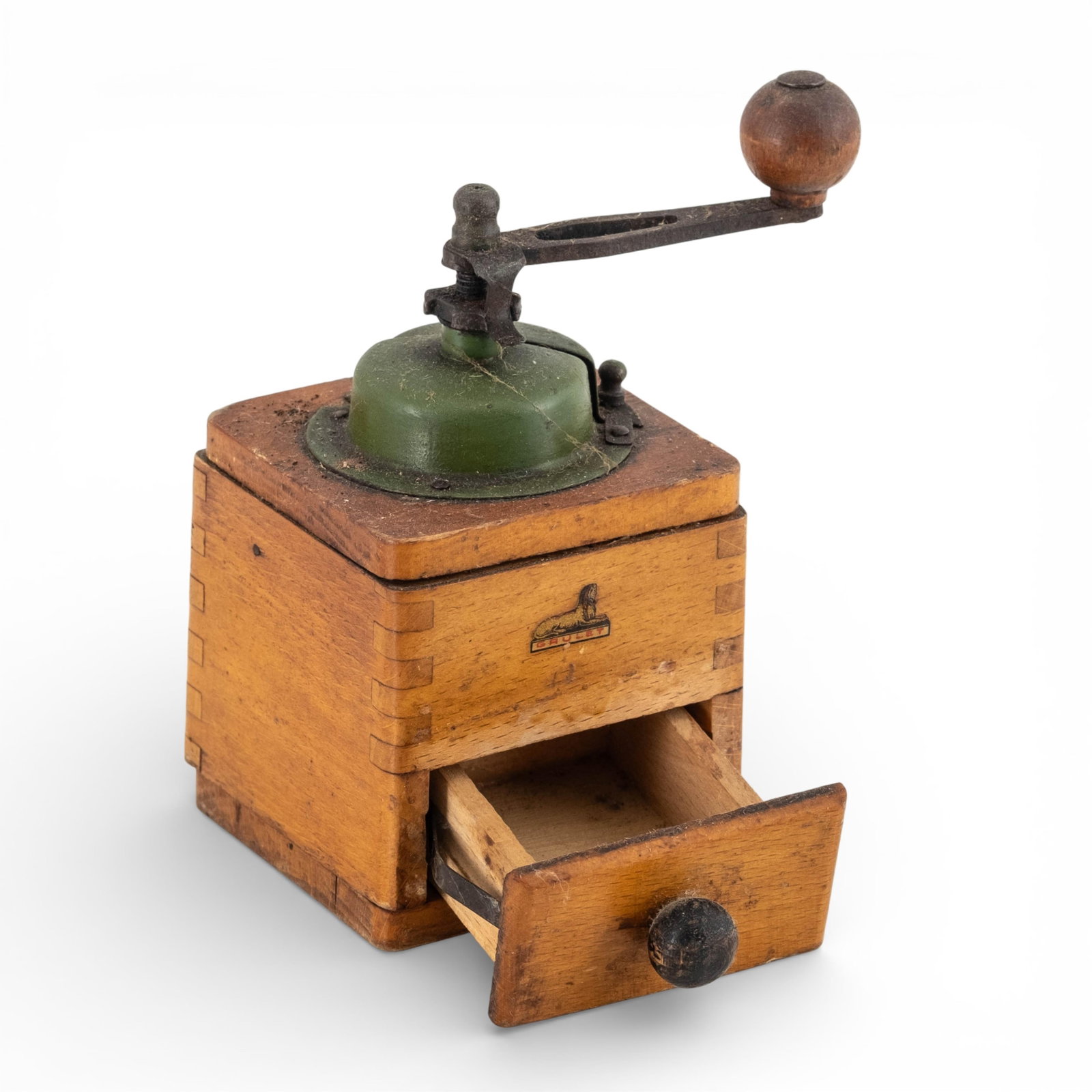 No Reserve- Group Of Antique Wooden Coffee Grinders - 3