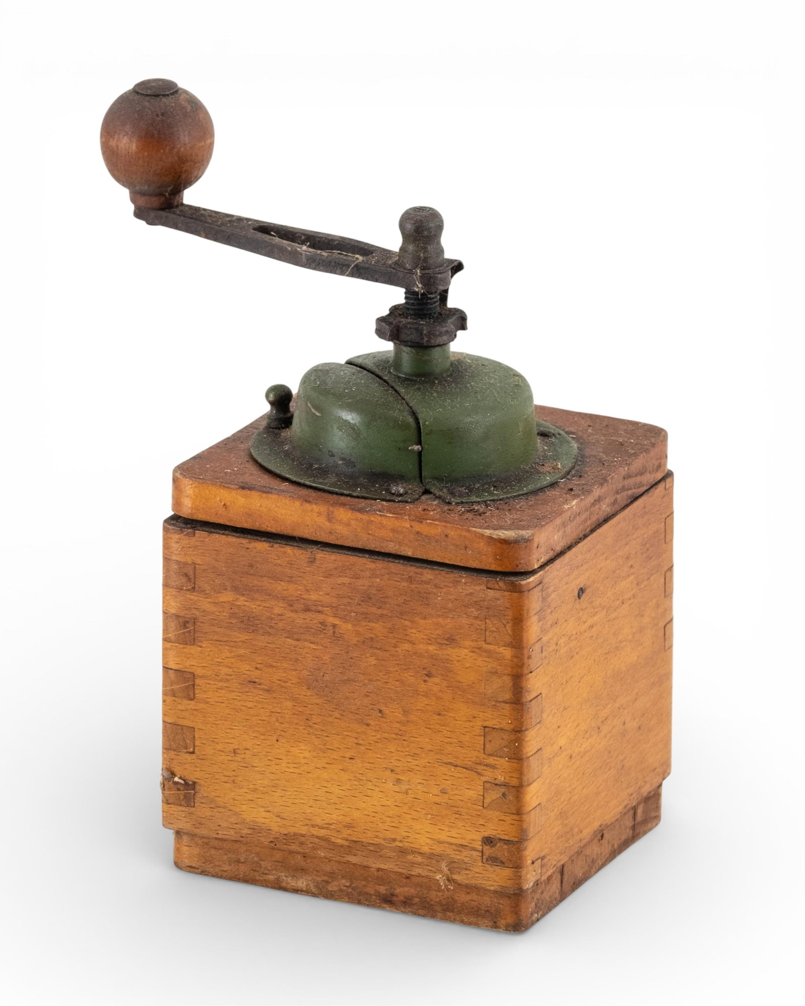 No Reserve- Group Of Antique Wooden Coffee Grinders - 4