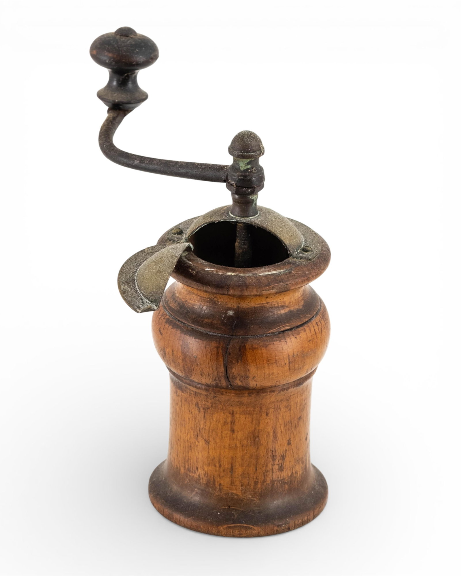 No Reserve- Group Of Antique Wooden Coffee Grinders - 7