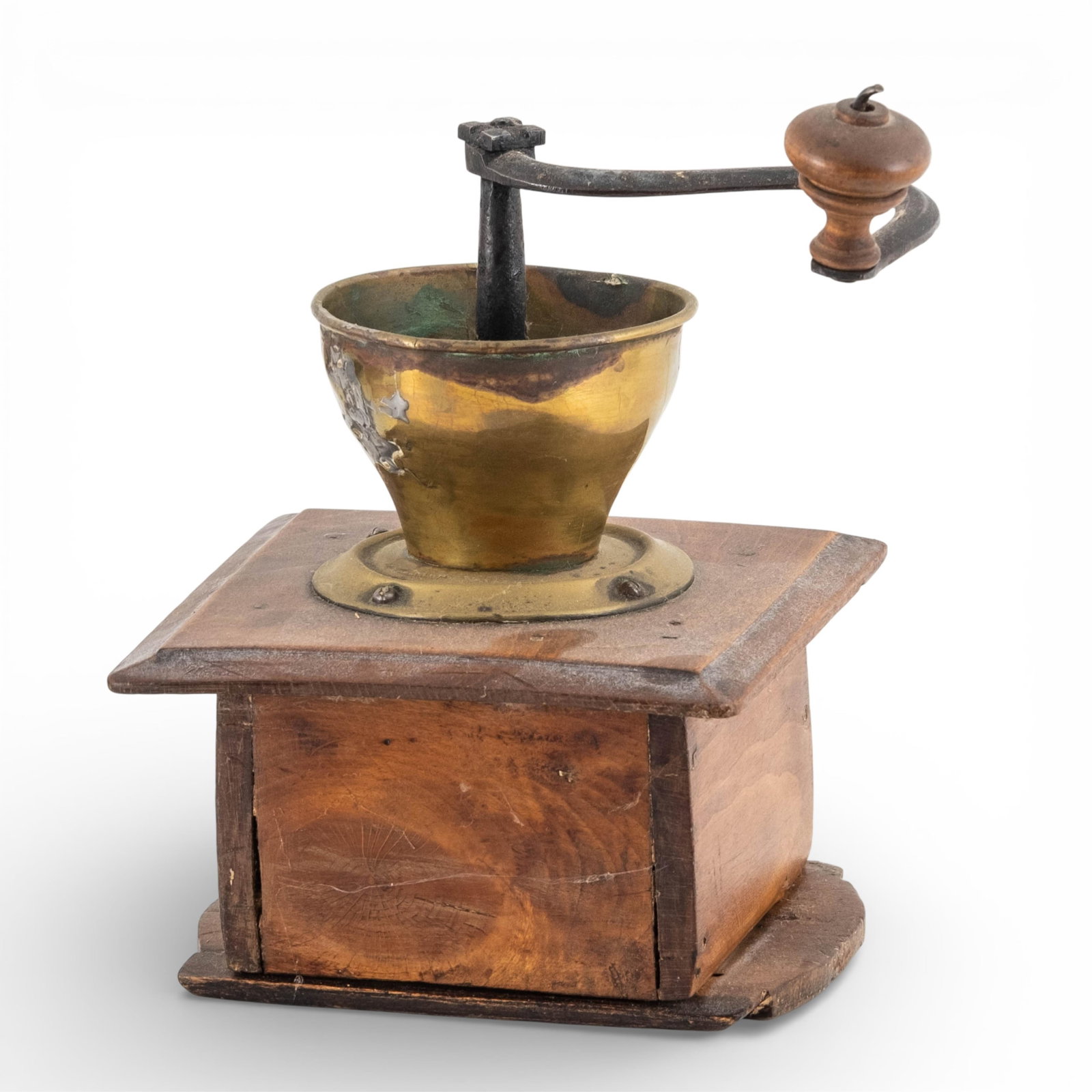 No Reserve- Group Of Antique Wooden Coffee Grinders - 3