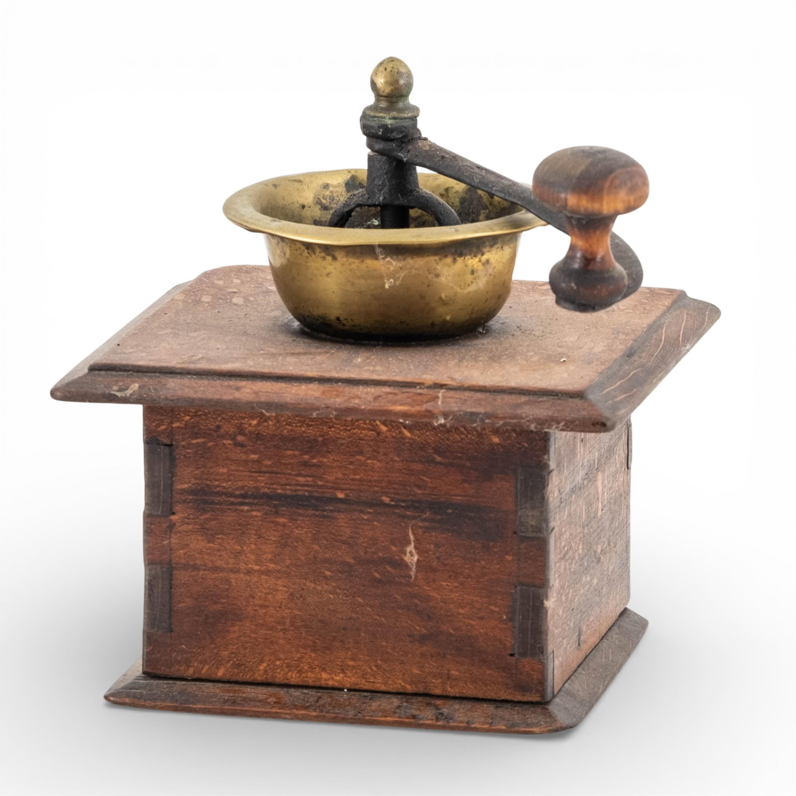No Reserve- Group Of Antique Wooden Coffee Grinders - 5
