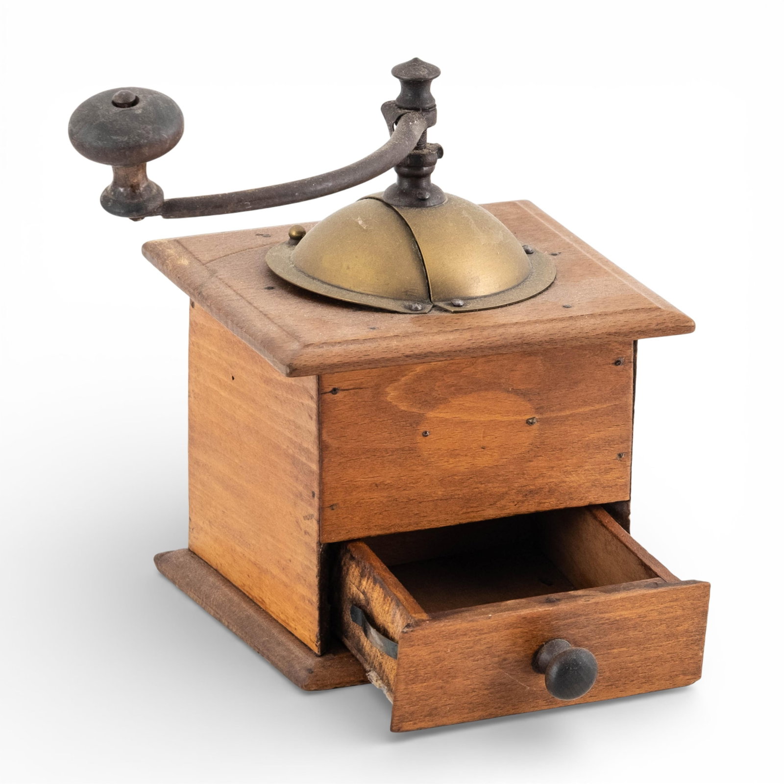 No Reserve- Group Of Antique Wooden Coffee Grinders - 6