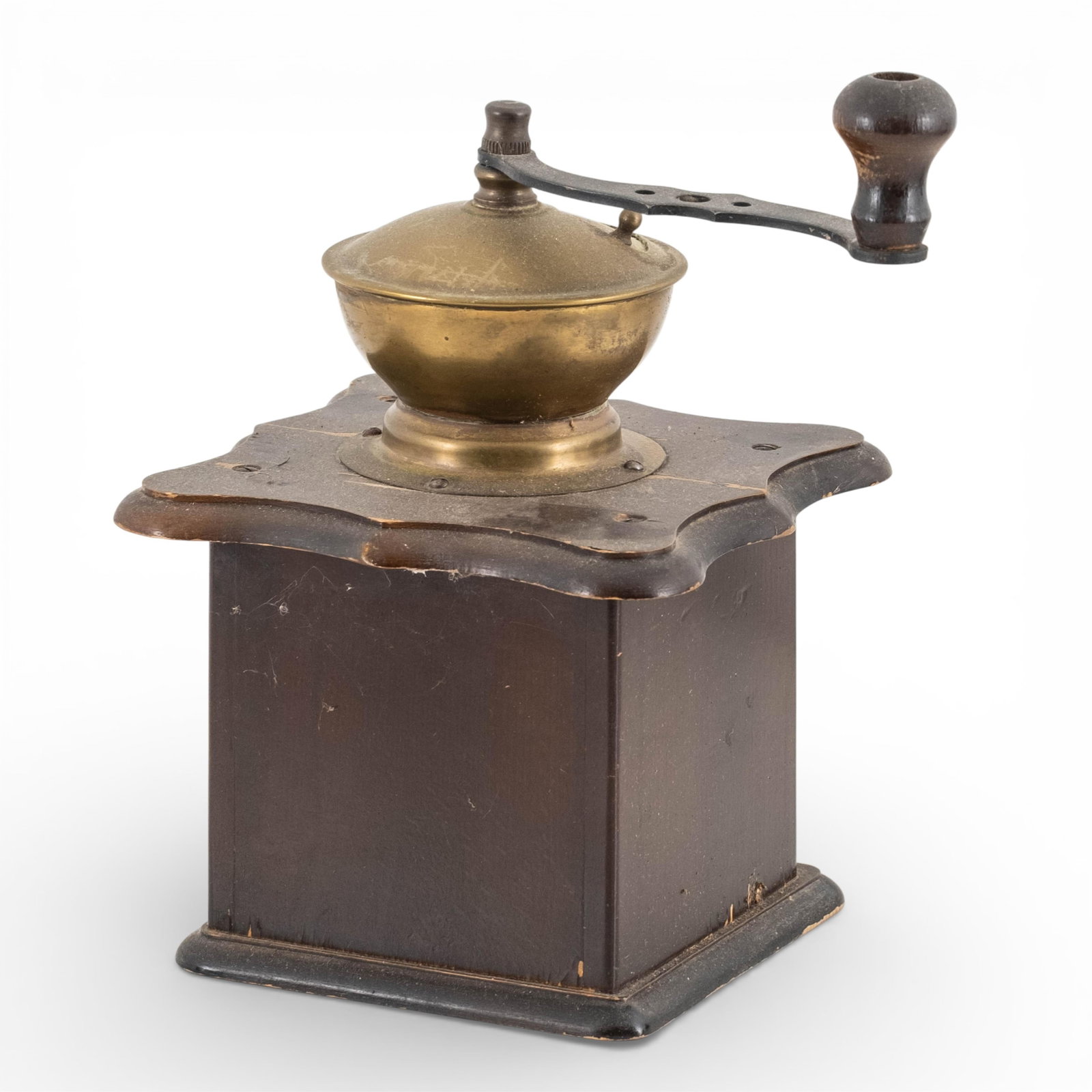 No Reserve- Group Of Antique Wooden Coffee Grinders - 9