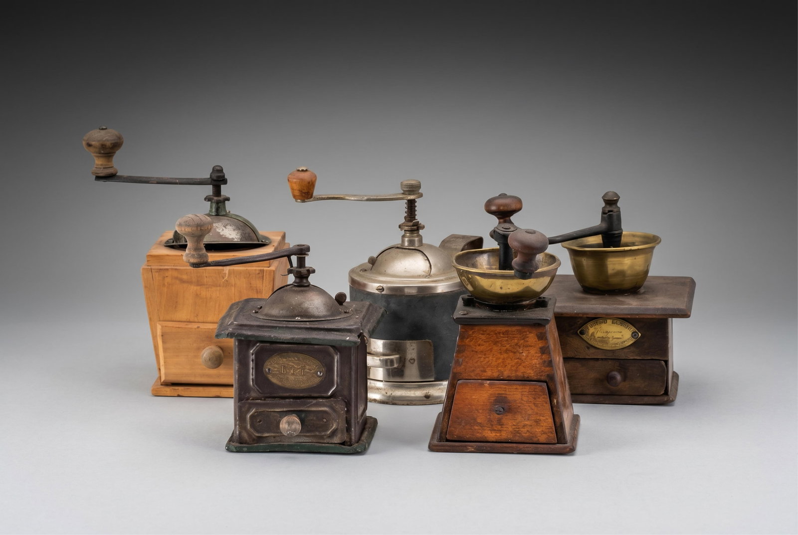 No Reserve- Five Antique Coffee Grinders (1 of 12)