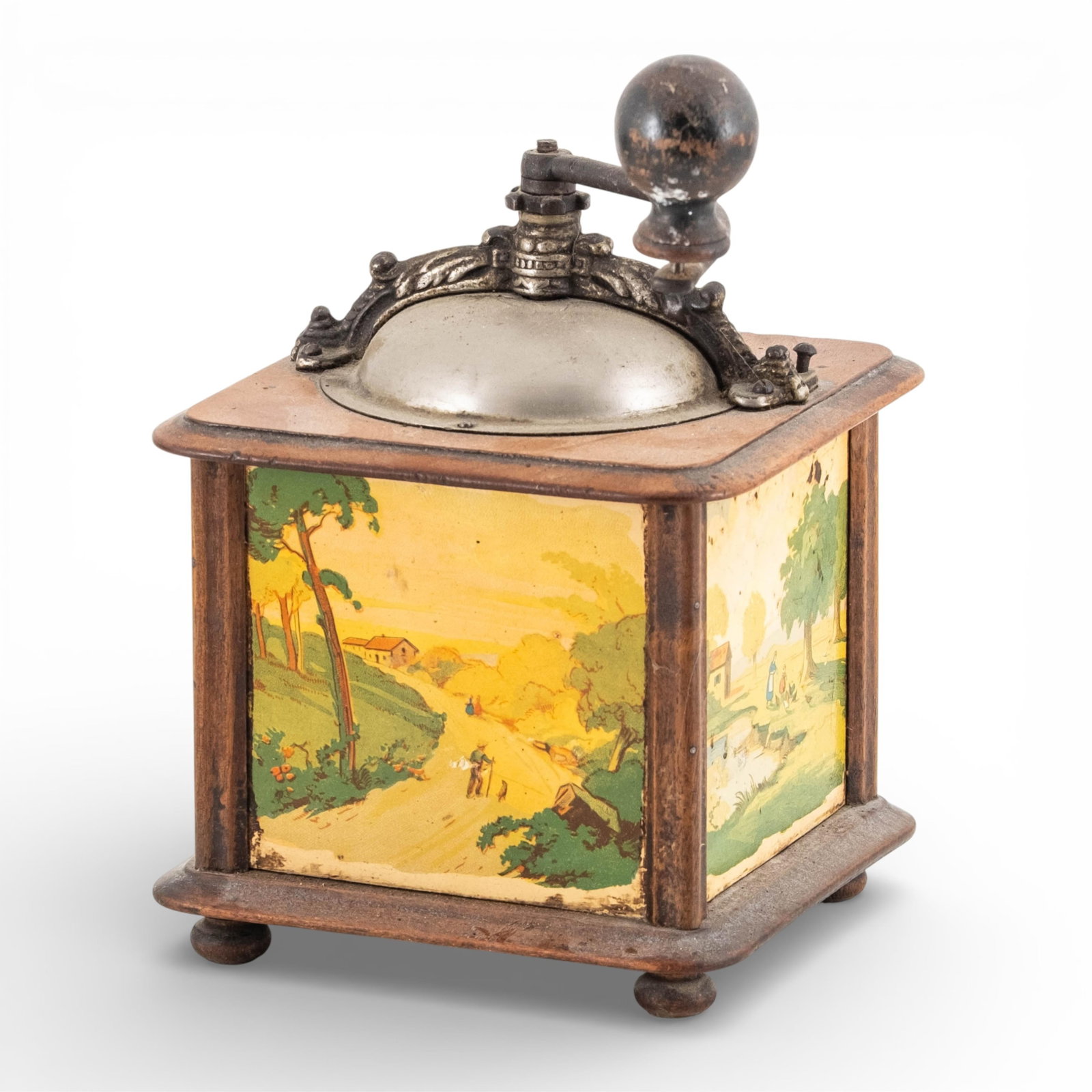No Reserve- Four Antique Coffee Grinders - 7