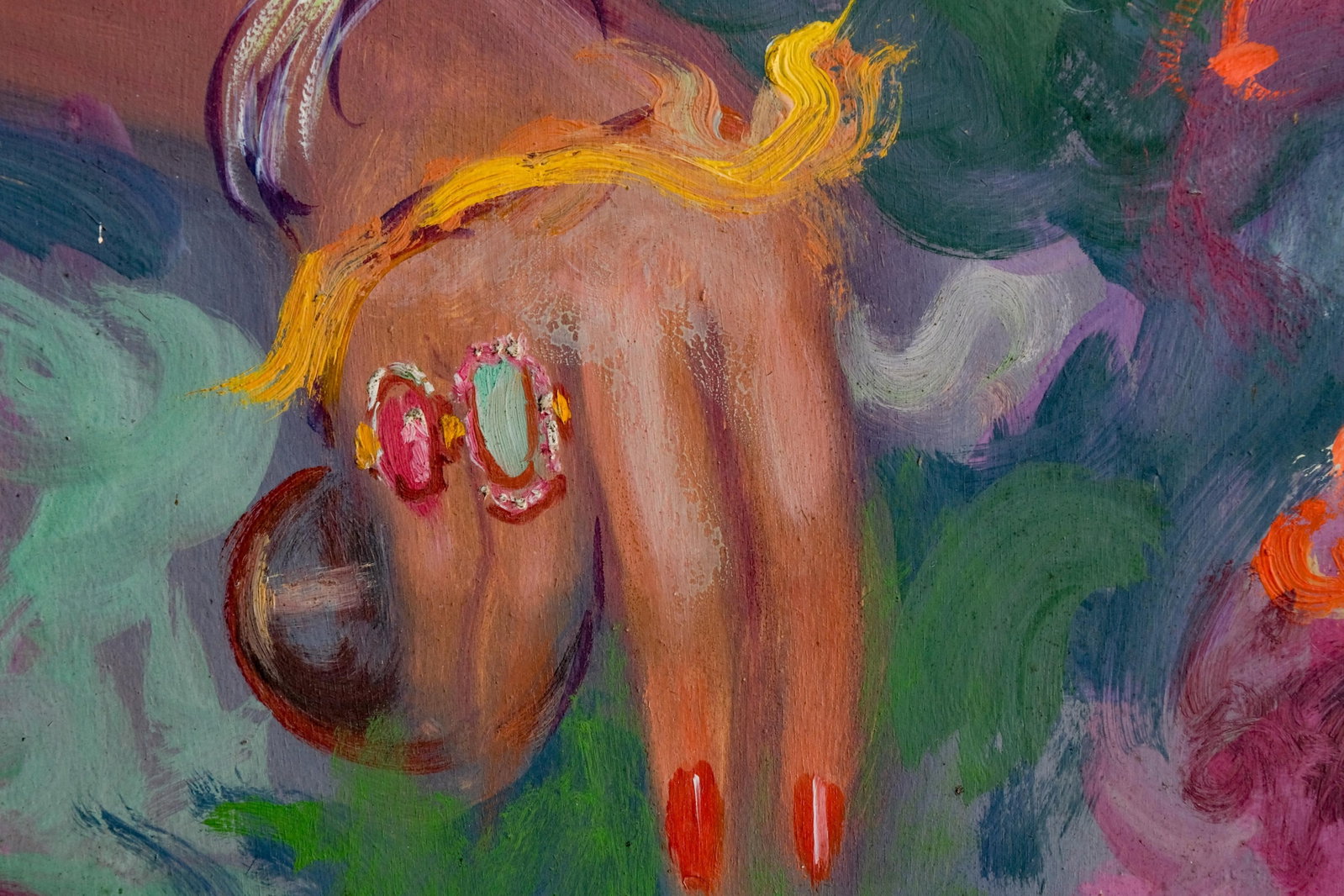 No Reserve- Monumental Jean-Louis Paguenaud - Signed Oil on Panel Painting, “Flamenco Dancer", - 7