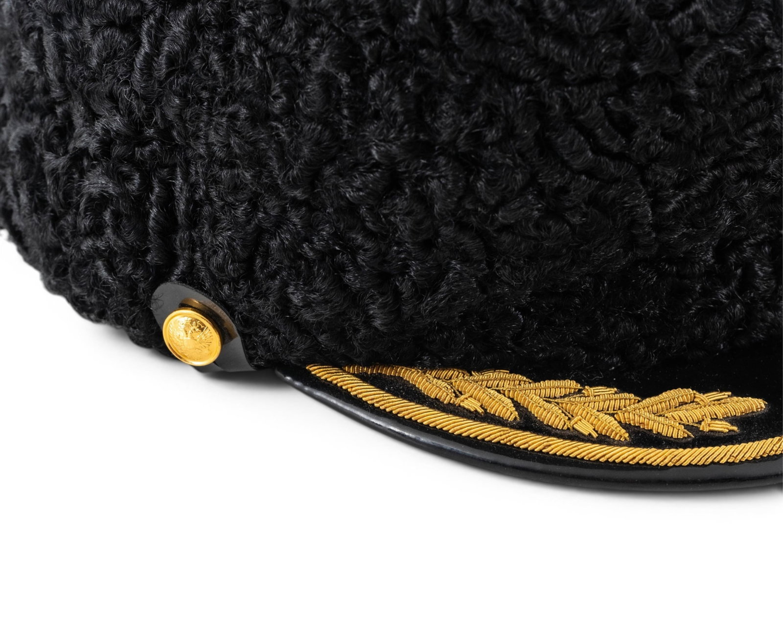 No Reserve- Soviet Naval Admiral Persian Lamb Winter Cap - 2