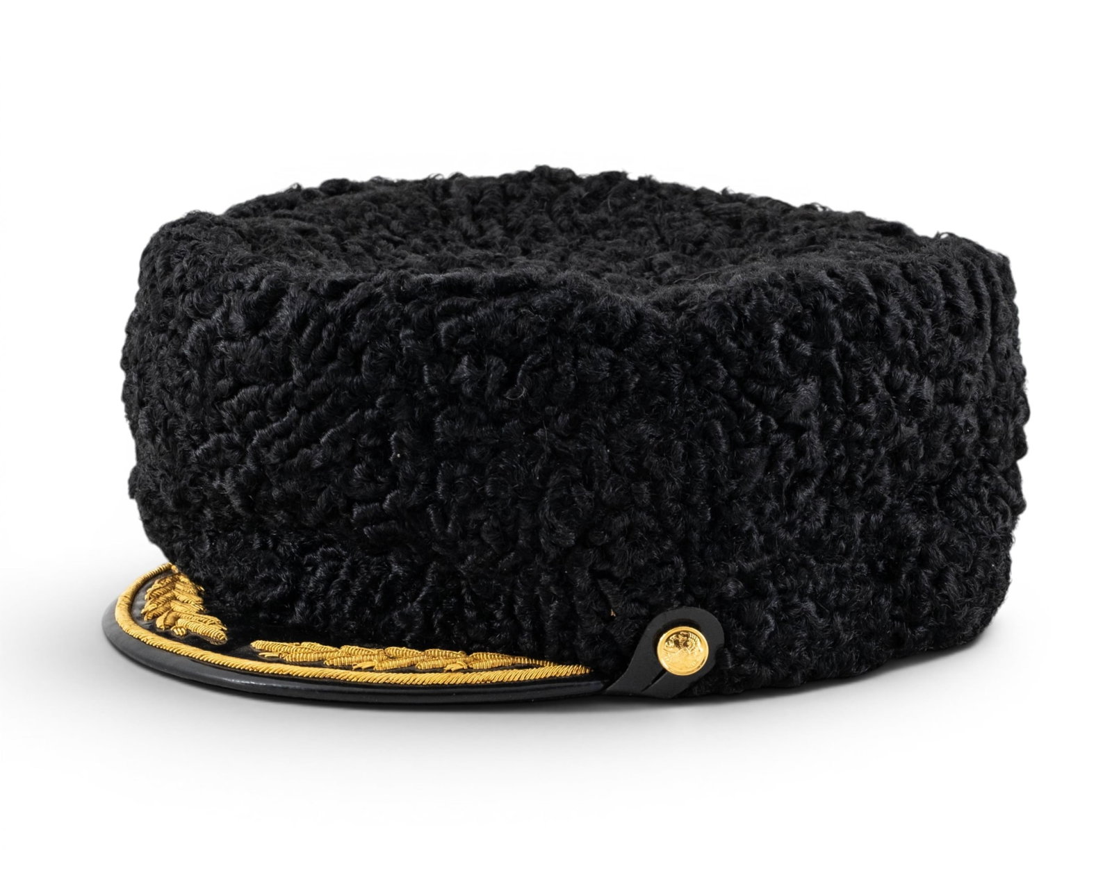 No Reserve- Soviet Naval Admiral Persian Lamb Winter Cap - 3