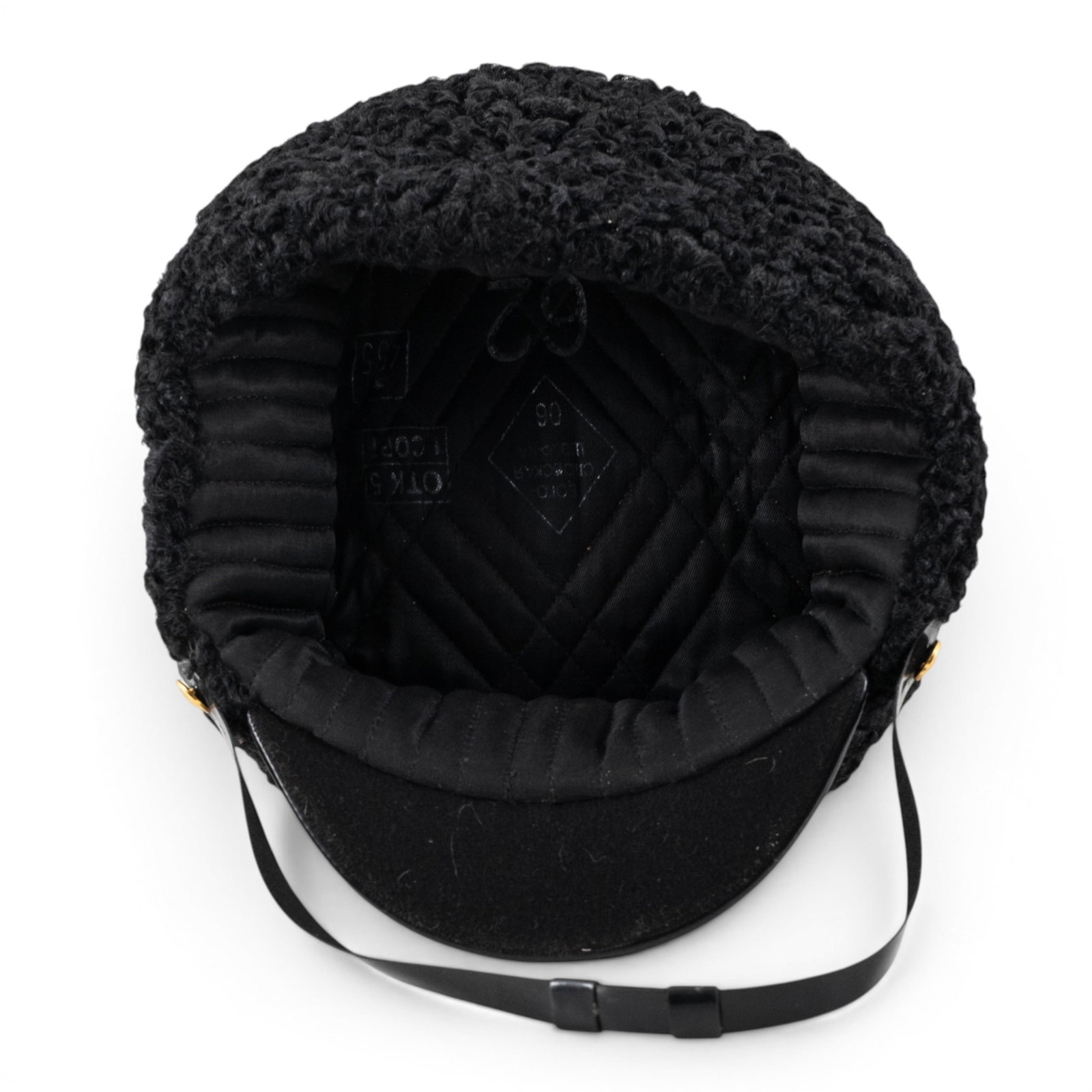 No Reserve- Soviet Naval Admiral Persian Lamb Winter Cap - 5