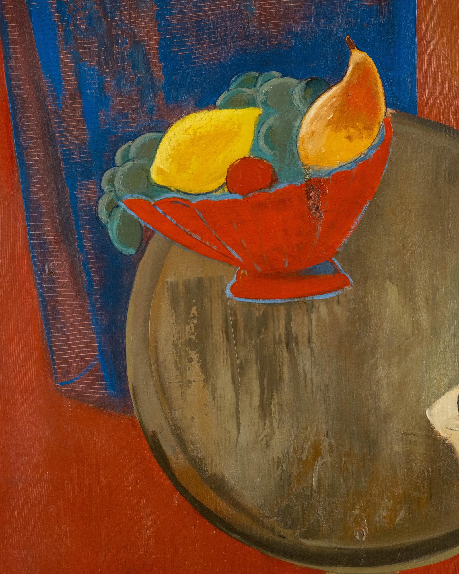 No Reserve- David Petrovich Shterenberg Russian Still Life Oil Painting on Wood Panel, Signed - 5