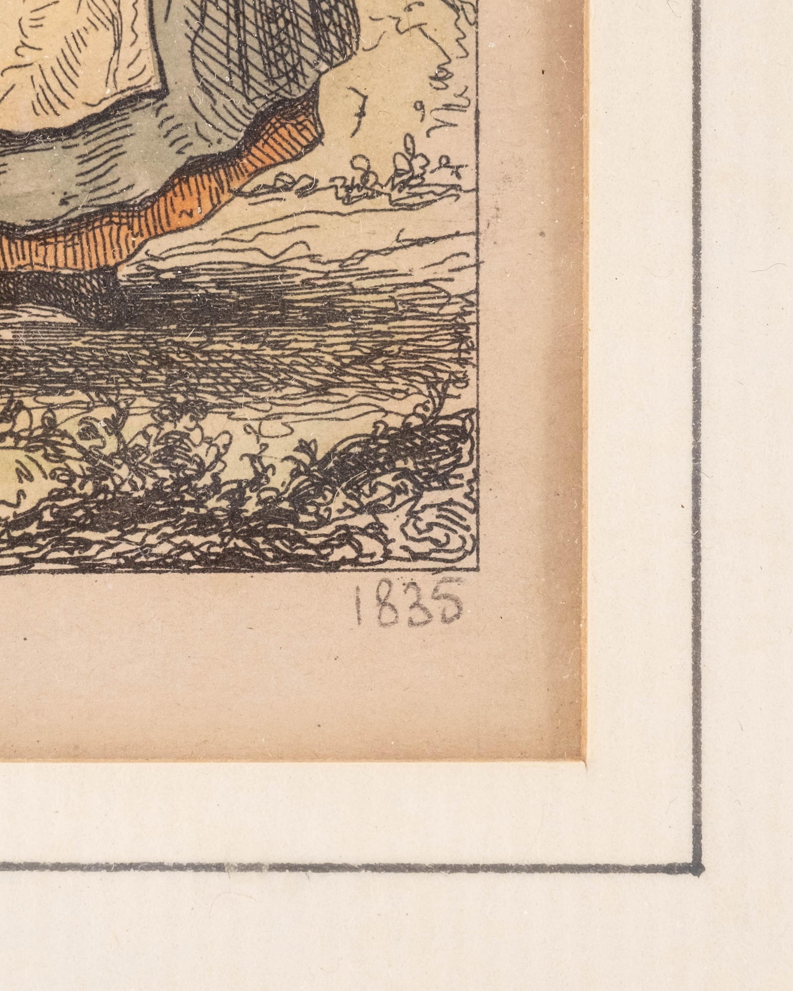No Reserve- A. Lacauchie France Pittoresque Hand-Colored Print, 1835 - 5