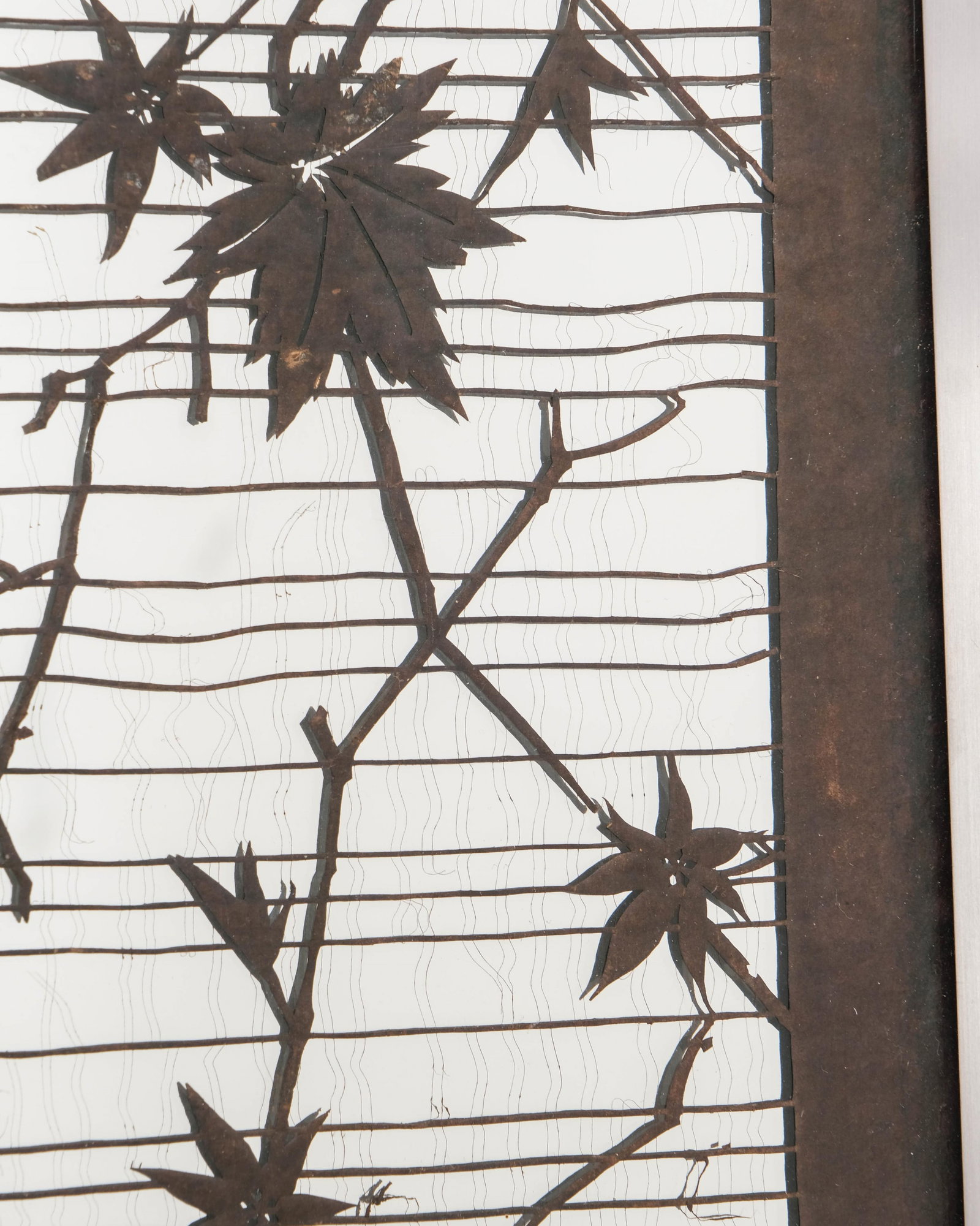 No Reserve- Pair Of Botanical Mirrored Paper Cut Artworks - 19