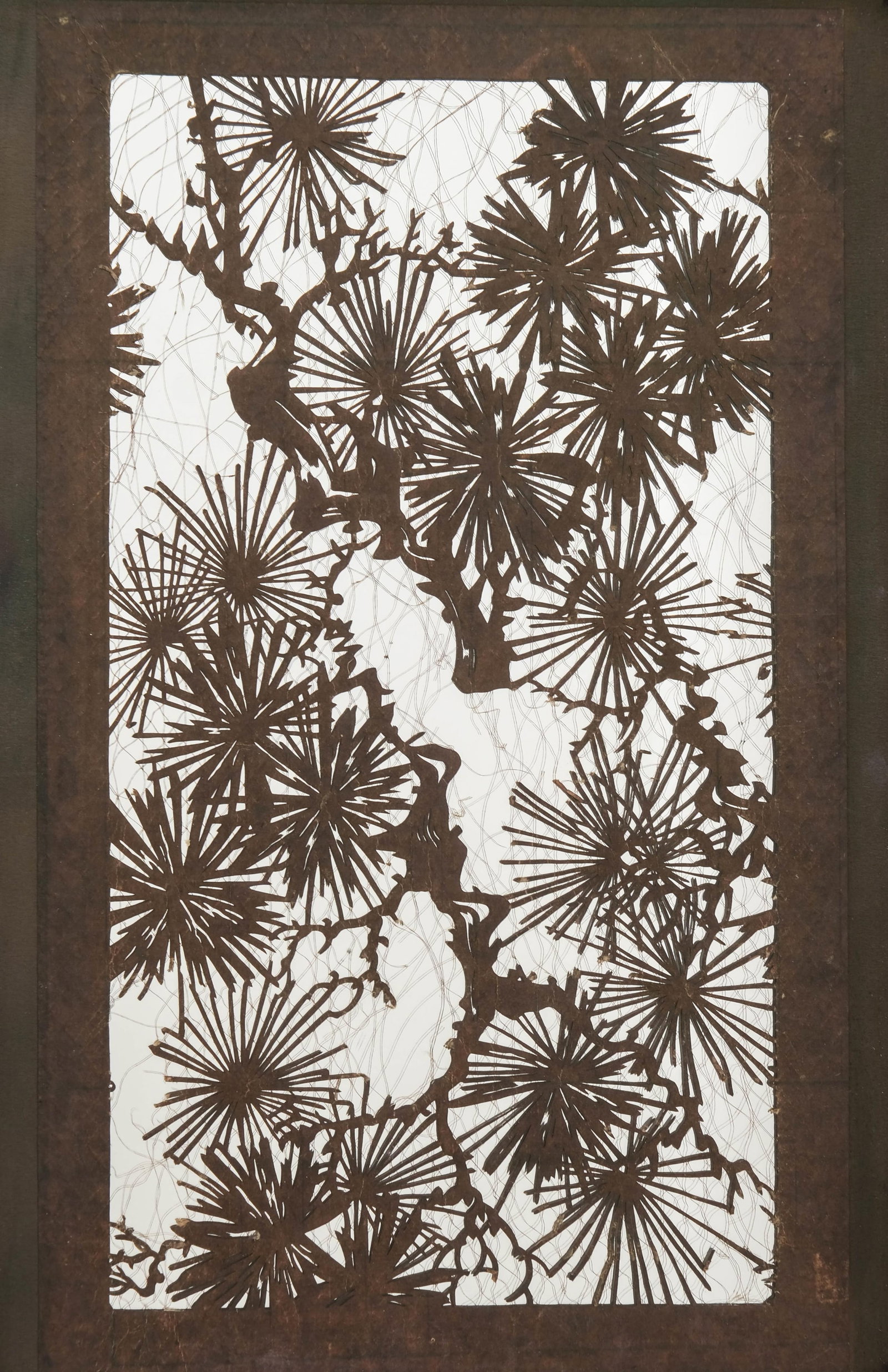 No Reserve- Pair Of Botanical Mirrored Paper Cut Artworks - 6