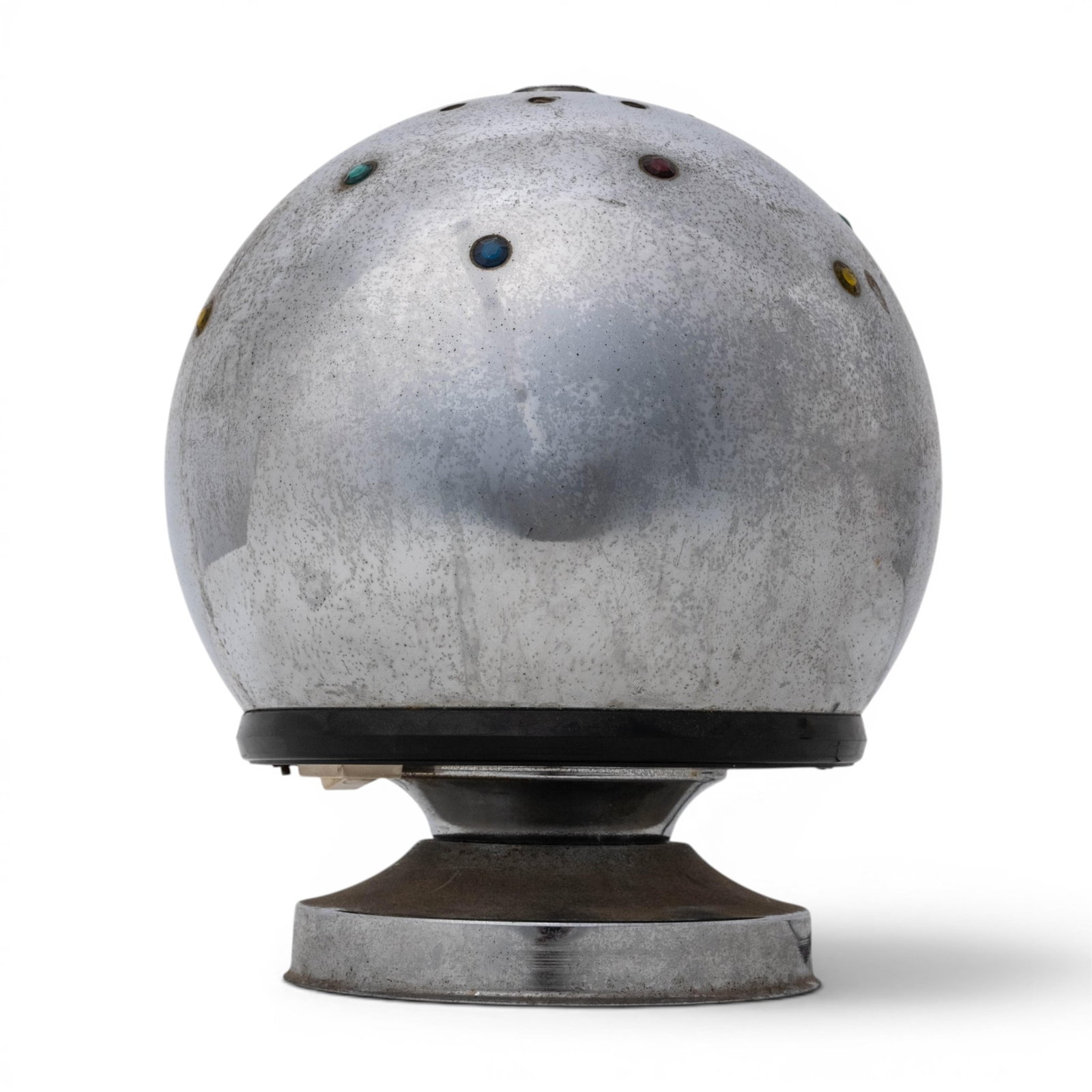 No Reserve- French Art Deco Jeweled Metal Table Lamp, Circa 1920 - 2