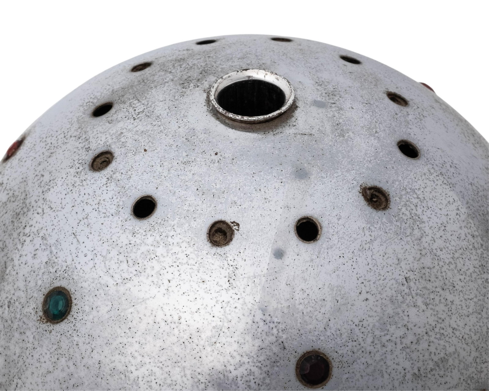 No Reserve- French Art Deco Jeweled Metal Table Lamp, Circa 1920 - 3