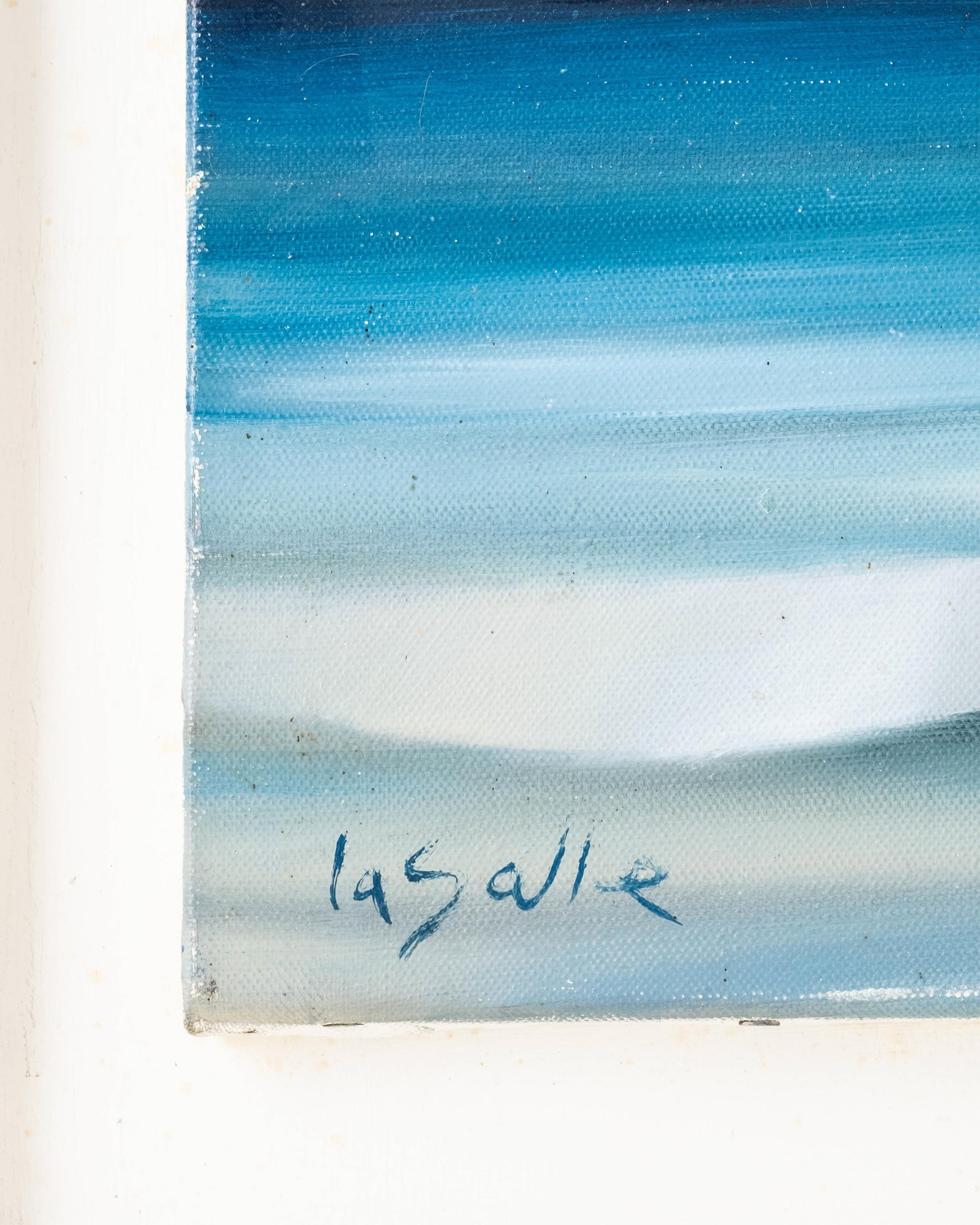 No Reserve- Charles Louis Lasalle Abstract Seascape Oil Painting, Signed - 3