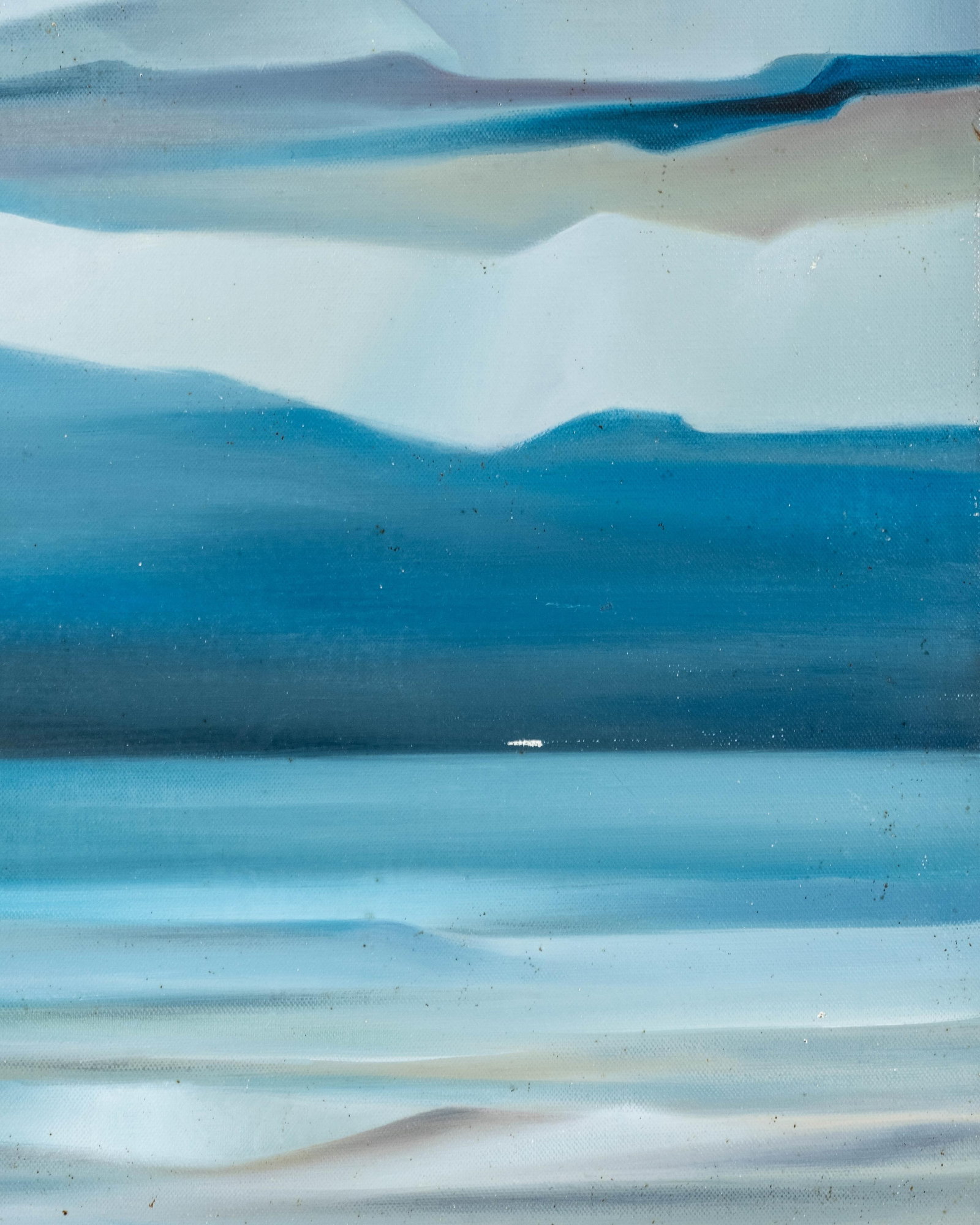 No Reserve- Charles Louis Lasalle Abstract Seascape Oil Painting, Signed - 7