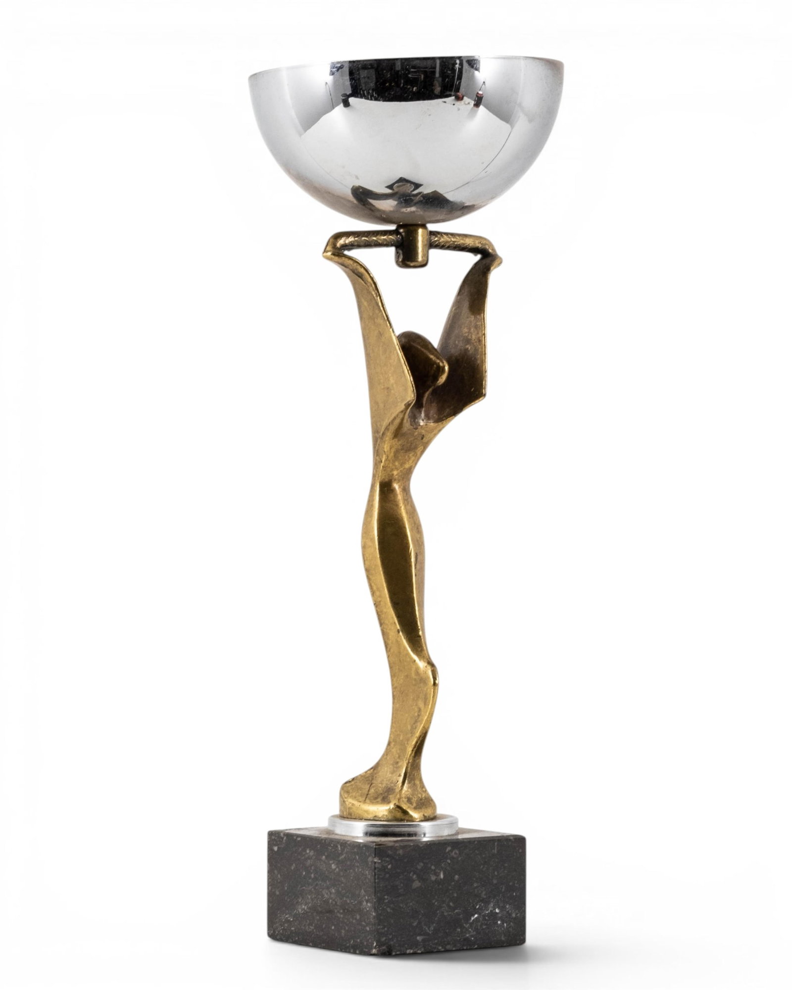 No Reserve- Panhard & Levassor Art Deco Winged Woman 1st Prize Trophy, 20th Century - 7
