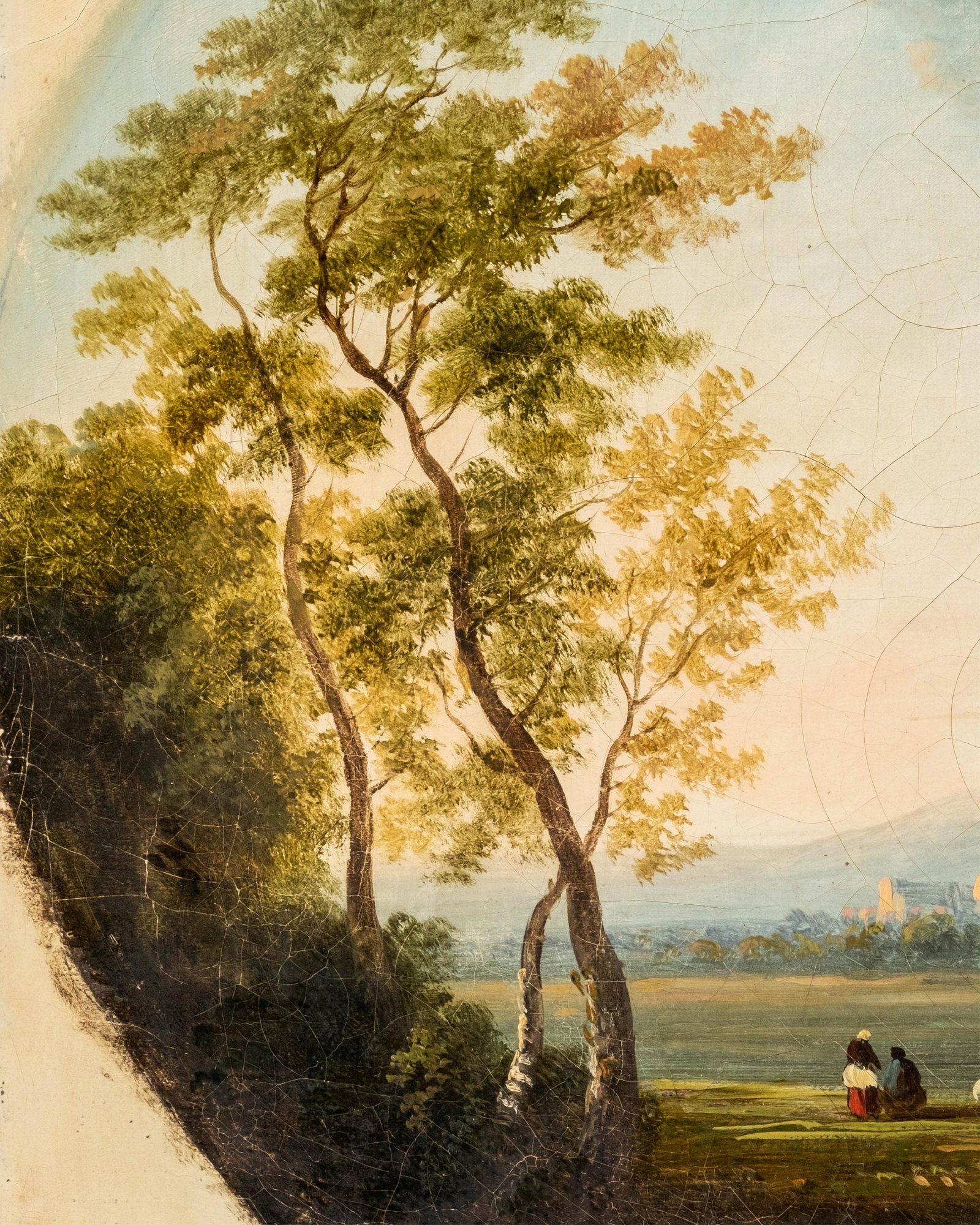 No Reserve- French Late 19th Century Oil On Canvas Landscape Painting - 4