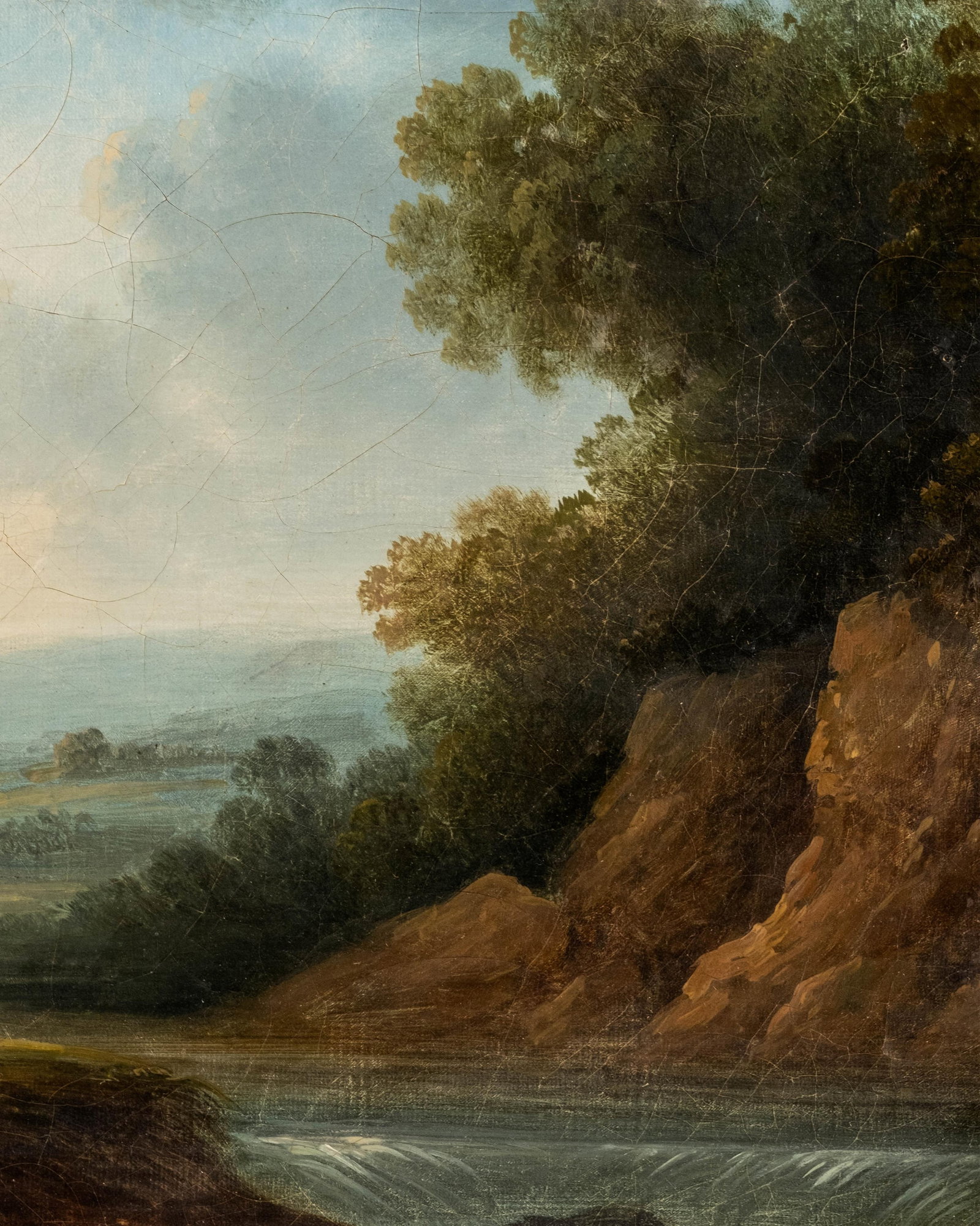 No Reserve- French Late 19th Century Oil On Canvas Landscape Painting - 7