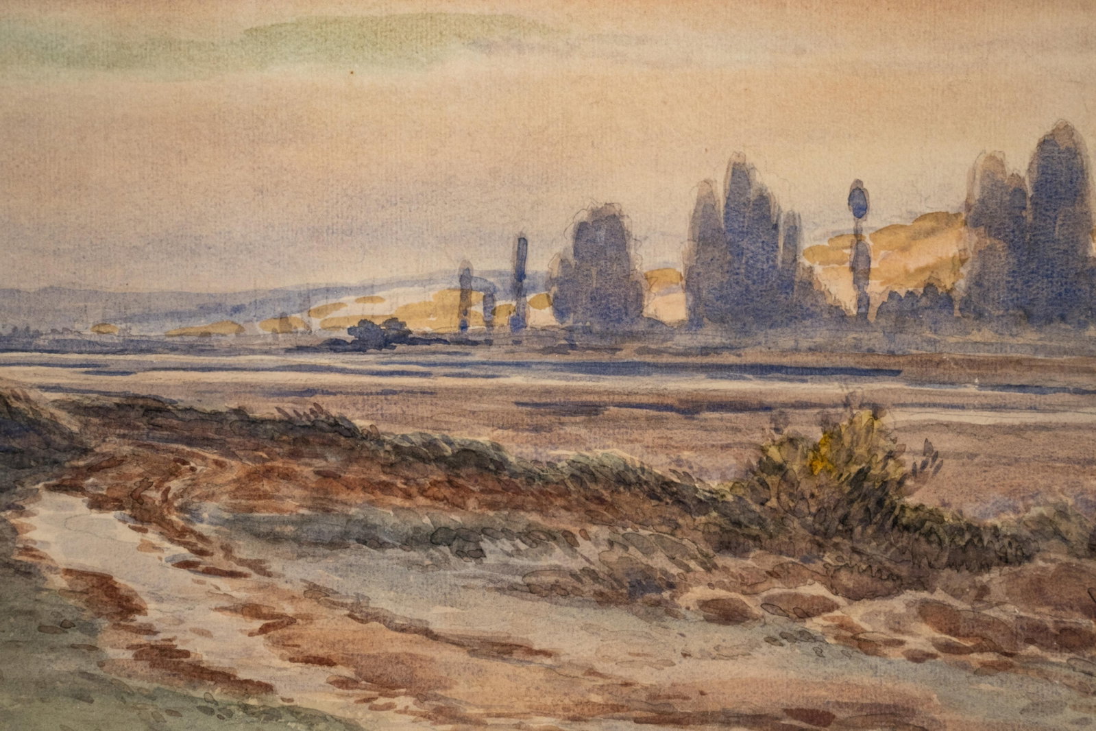 No Reserve- Signed Paul Jaubert French Landscape Watercolor Painting - 5