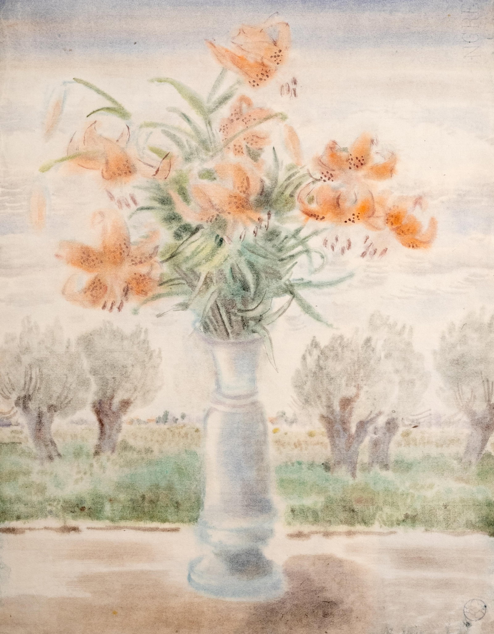 No Reserve- Adolf De Haer Signed Double-Sided Portrait and Still Life Painting / Drawing on Paper, - 2