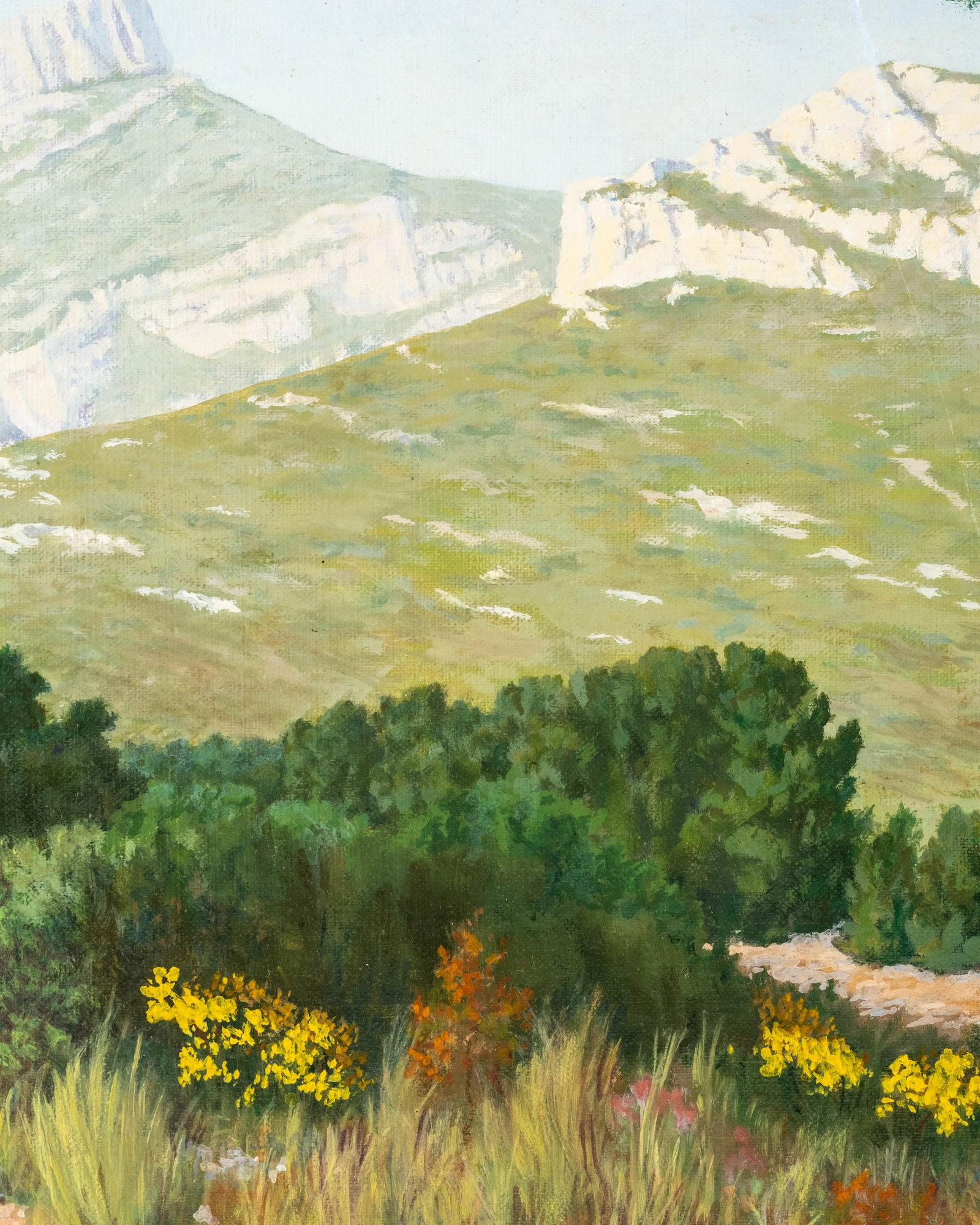 No Reserve- Gambardella The Mountain Oil Painting, Signed - 7