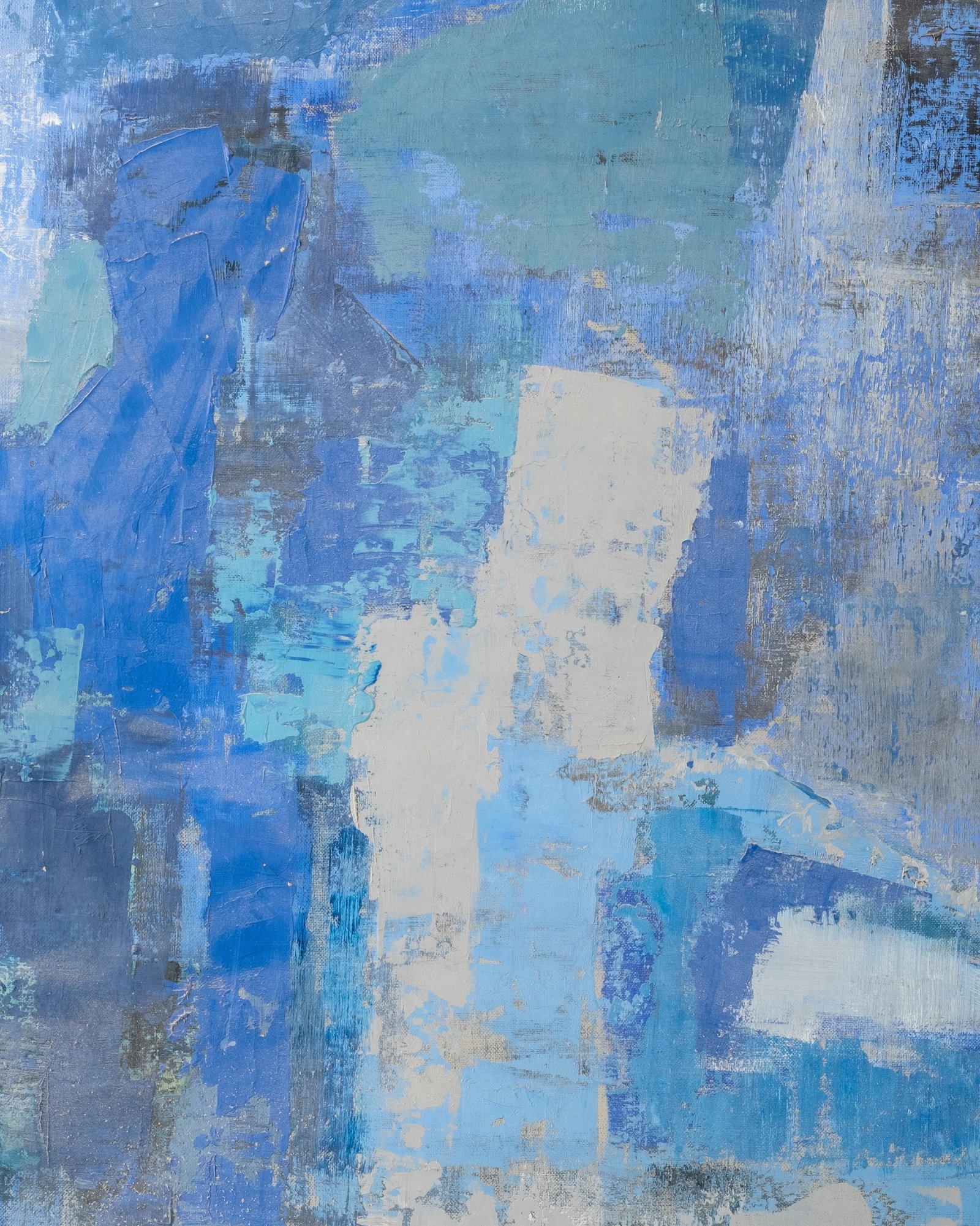 No Reserve- Léo Robinson Untitled Abstract Acrylic Painting - 4