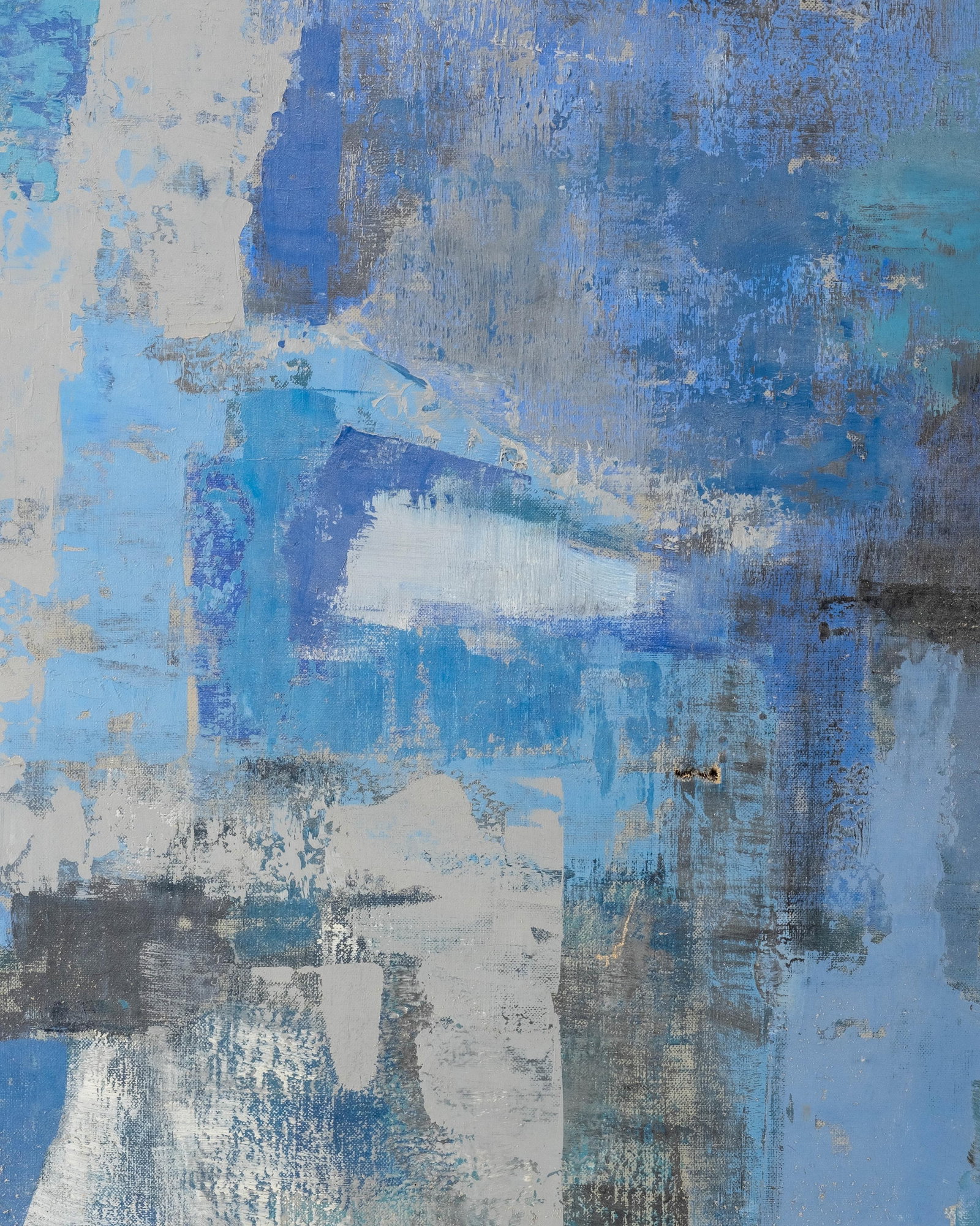 No Reserve- Léo Robinson Untitled Abstract Acrylic Painting - 5