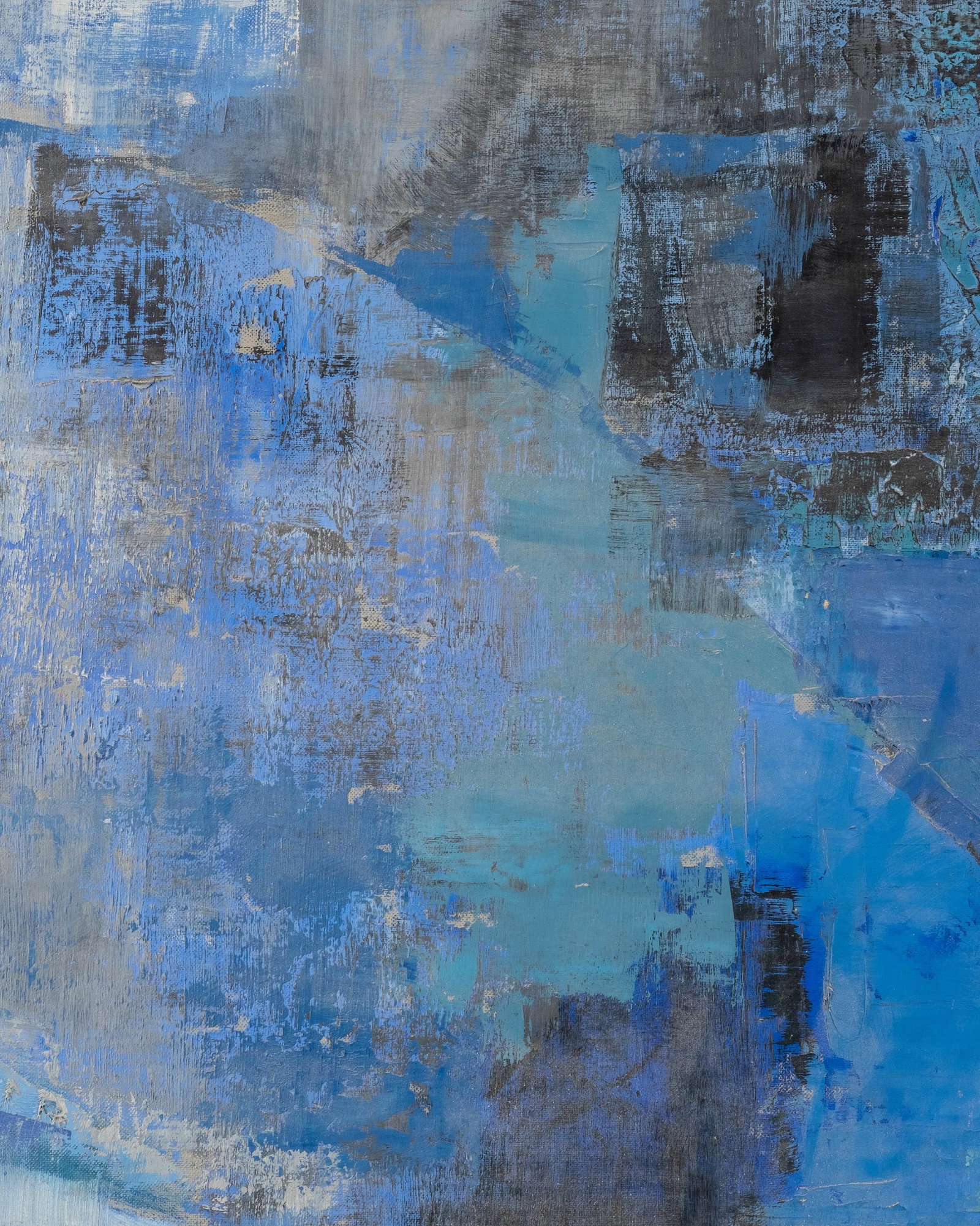 No Reserve- Léo Robinson Untitled Abstract Acrylic Painting - 6