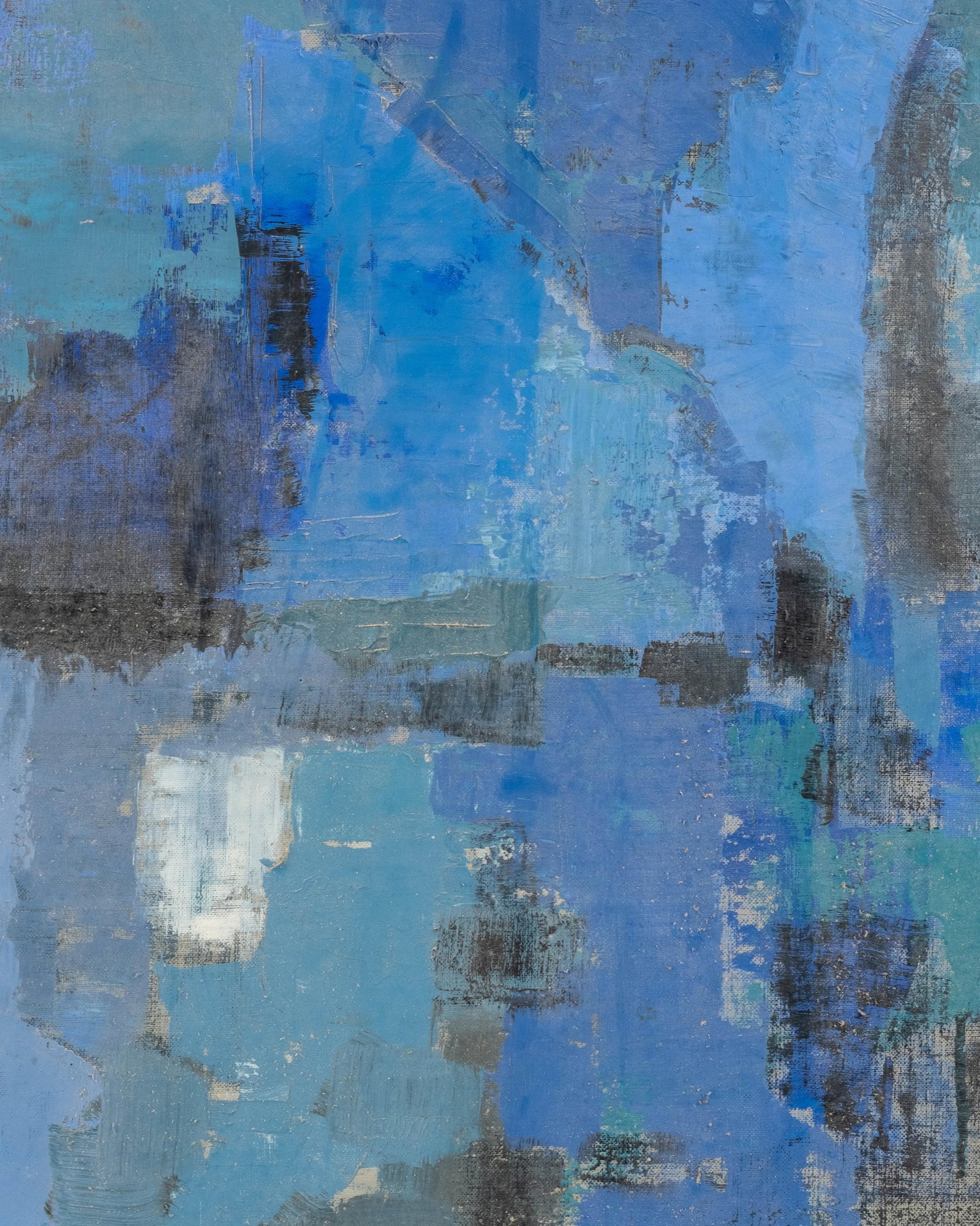 No Reserve- Léo Robinson Untitled Abstract Acrylic Painting - 7