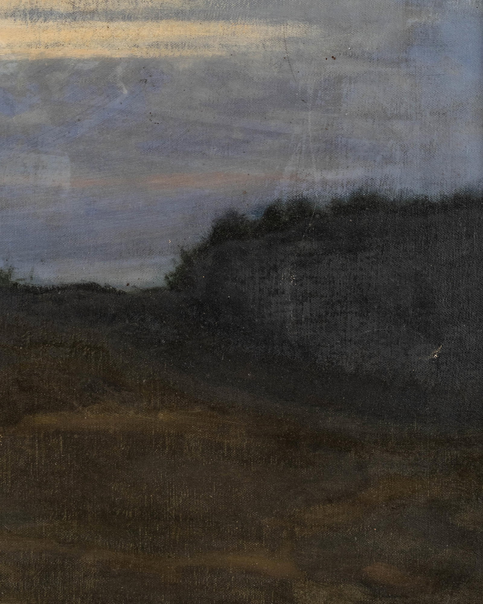 No Reserve- Willem Hamel Dutch Amsterdam School circa 1900 Tonalist Oil Painting - 7