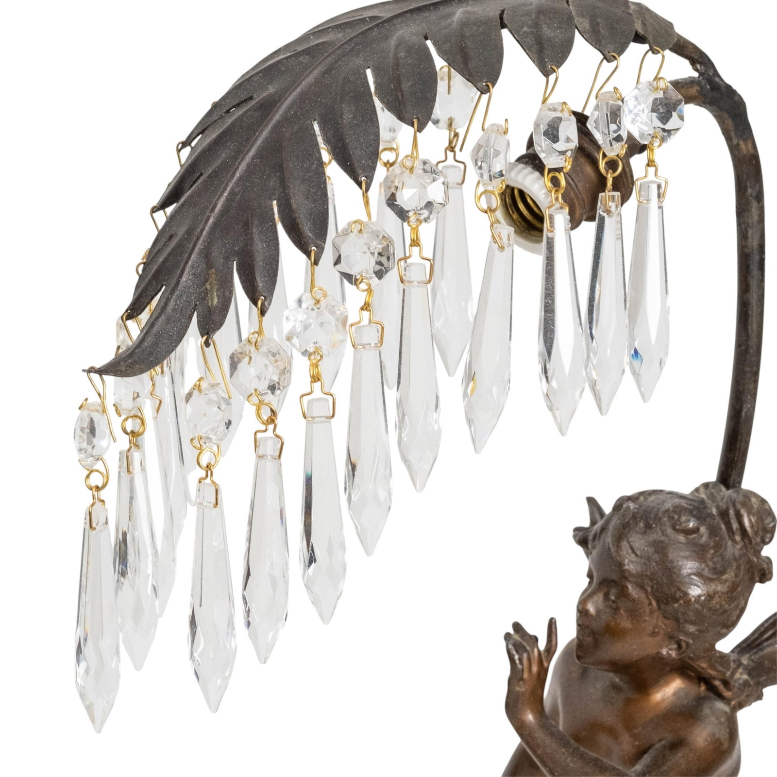 No Reserve- Pair of F. Moreau after French Sculptural Lamps 'Espieglerie/Enjoument', Early 20th - 2