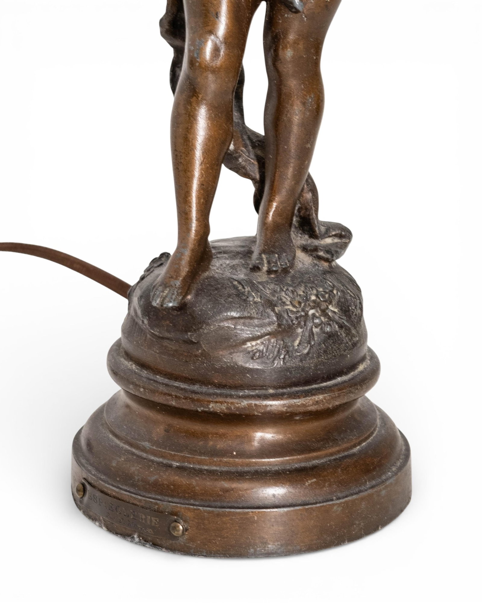 No Reserve- Pair of F. Moreau after French Sculptural Lamps 'Espieglerie/Enjoument', Early 20th - 4