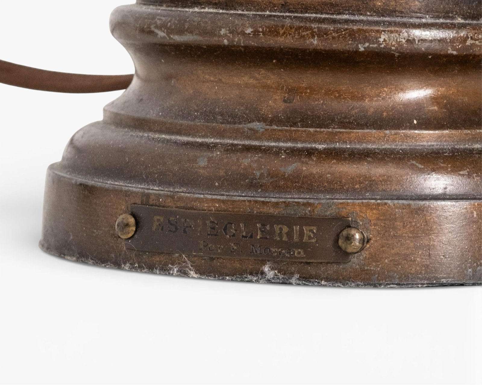 No Reserve- Pair of F. Moreau after French Sculptural Lamps 'Espieglerie/Enjoument', Early 20th - 5