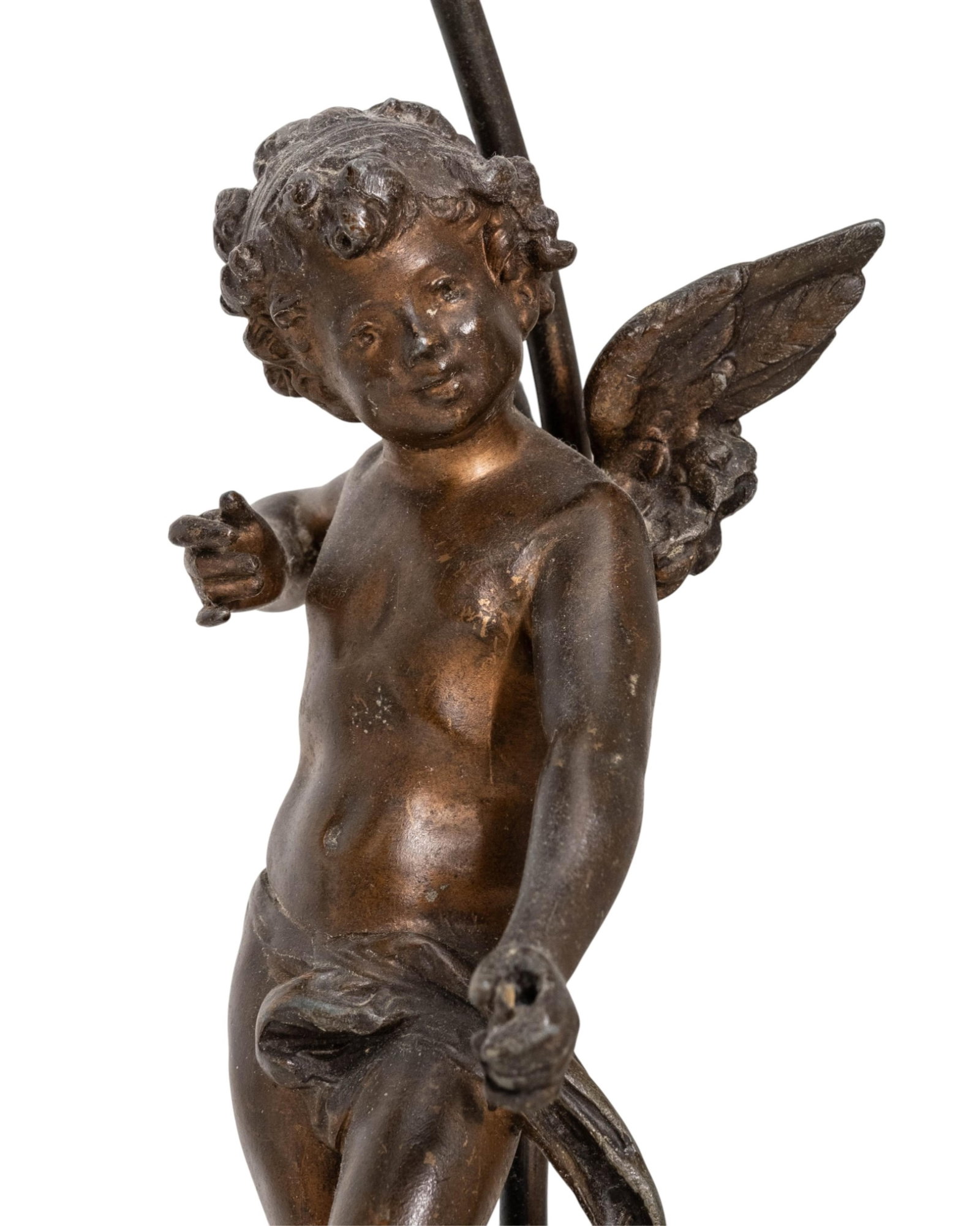 No Reserve- Pair of F. Moreau after French Sculptural Lamps 'Espieglerie/Enjoument', Early 20th - 7