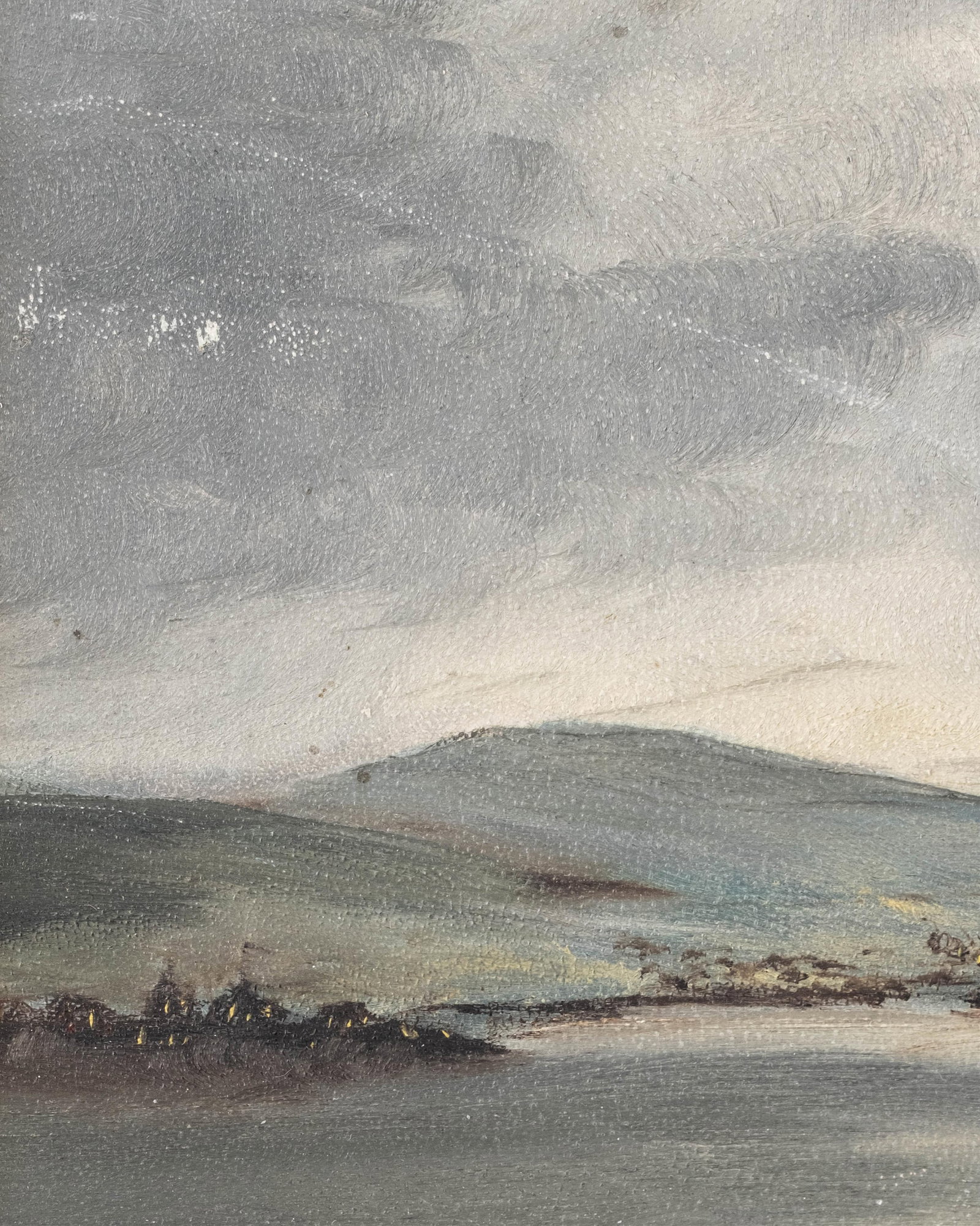 No Reserve- Pair of Late 19th Century Primitive Landscape Oil Paintings - 7