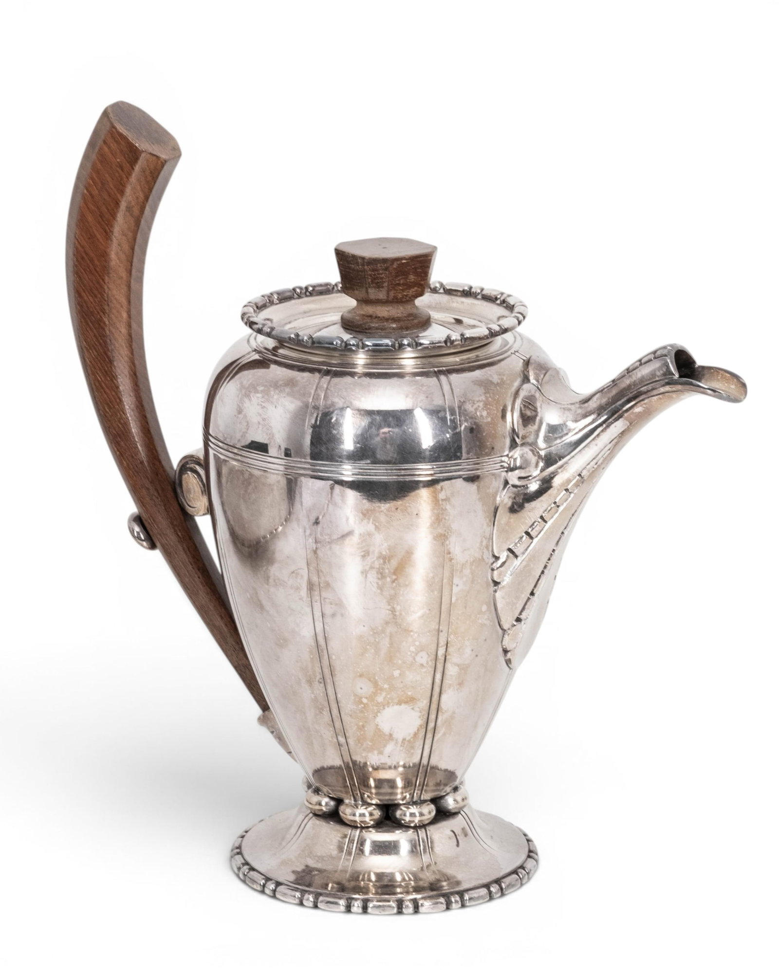 No Reserve- Tea And Coffee Service With Tray, Art Deco Silver-Plate 1930's - 9