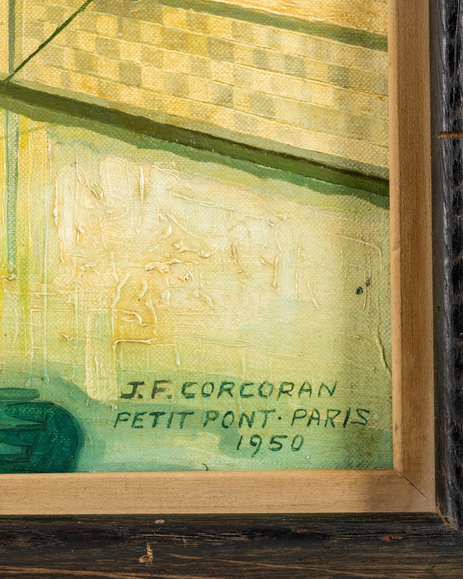 No Reserve- James F. Corcoran Paris Left Bank Oil Painting, 1950 - 4
