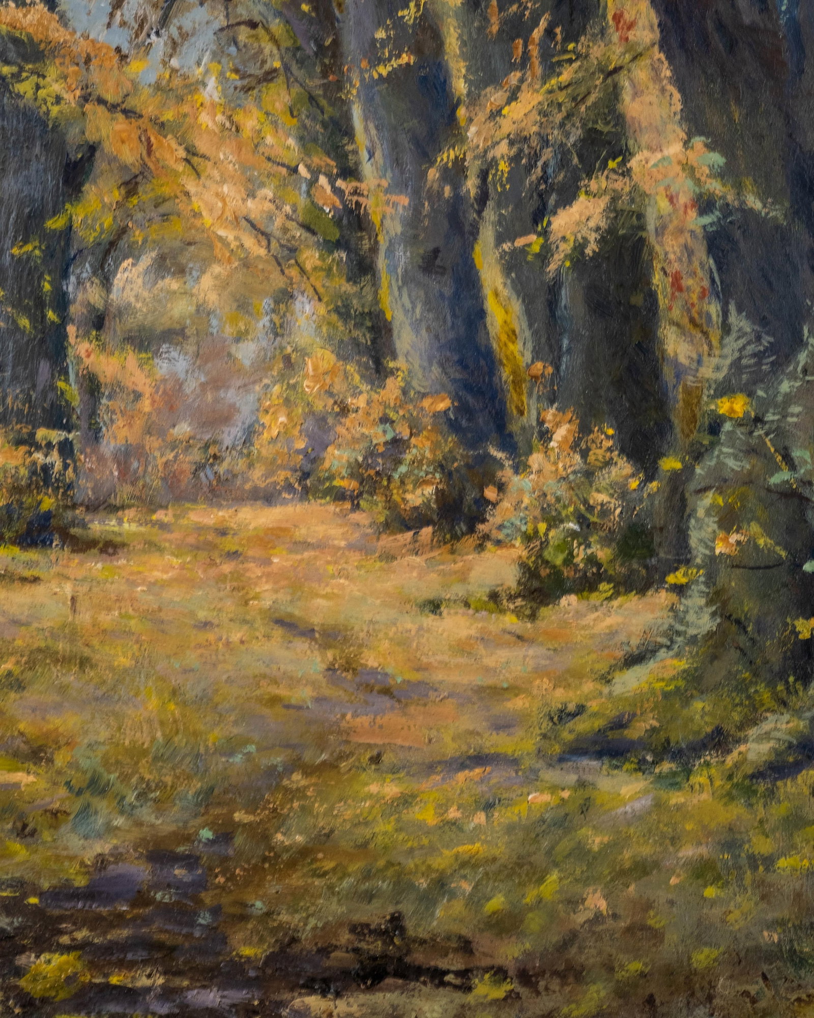 No Reserve- Richard Seiffert-Wattenberg German Forest View Oil Painting, 1896, Signed - 7