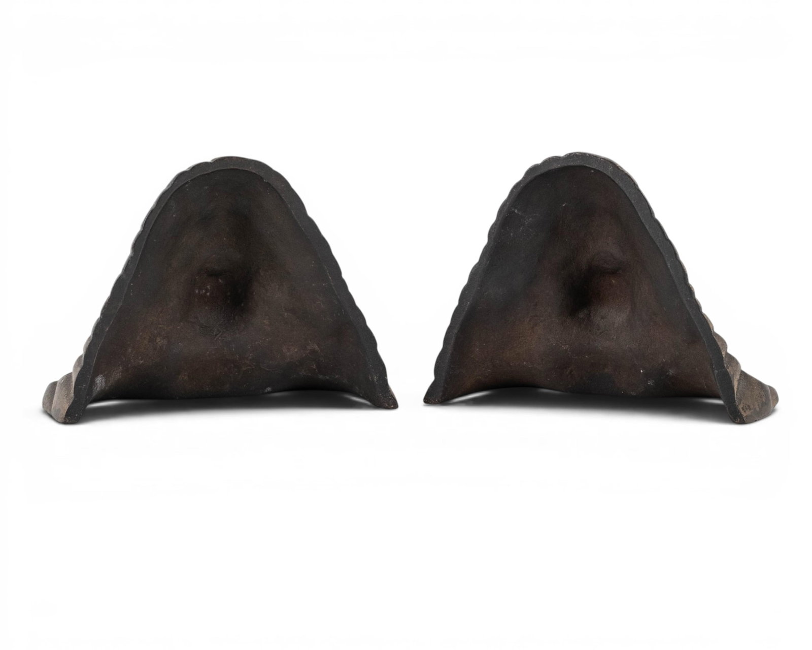 No Reserve- Native American Chief Figural Cast Metal Bookends And Tray - 6
